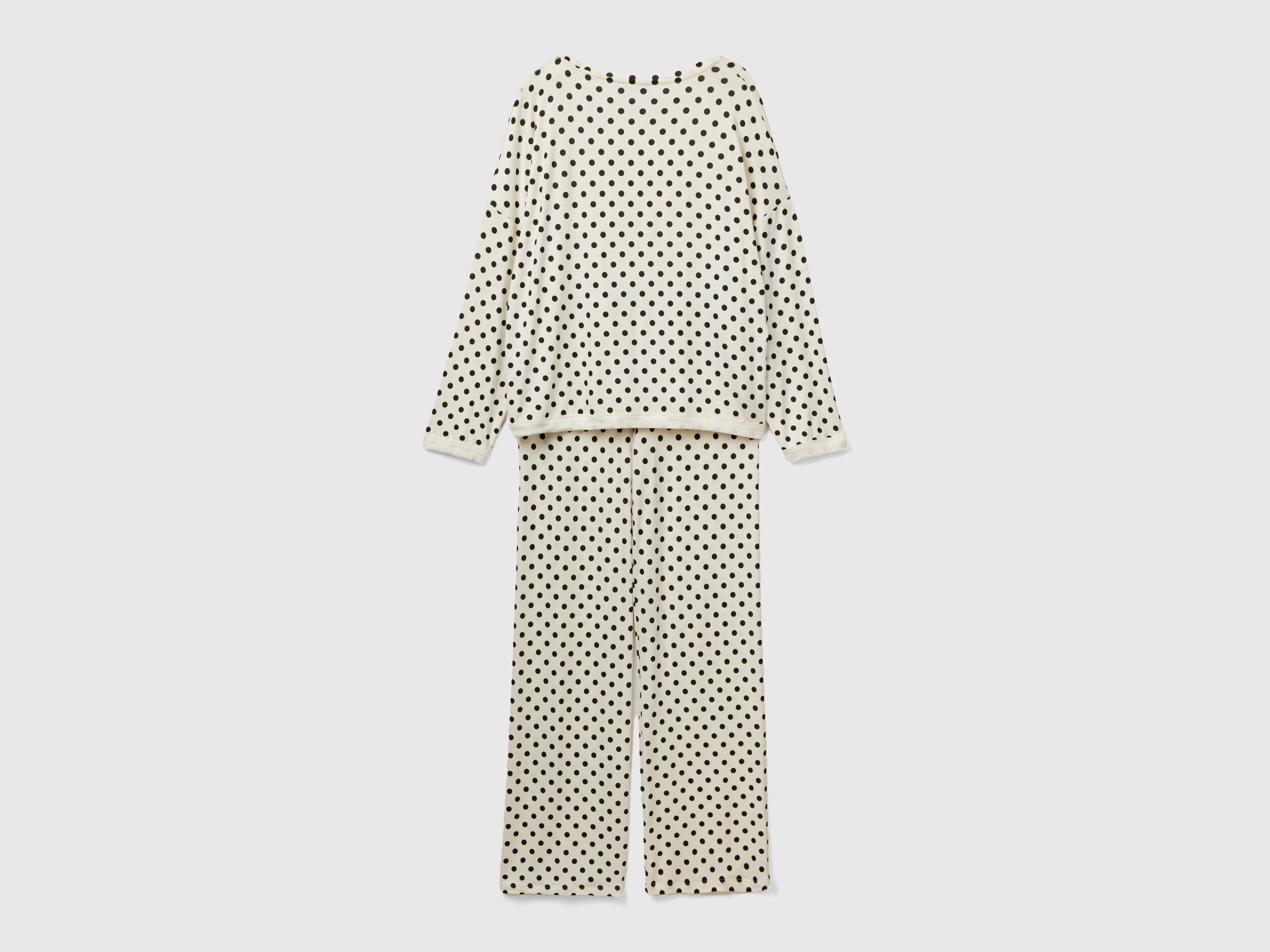 Black and white store polka dot pyjamas