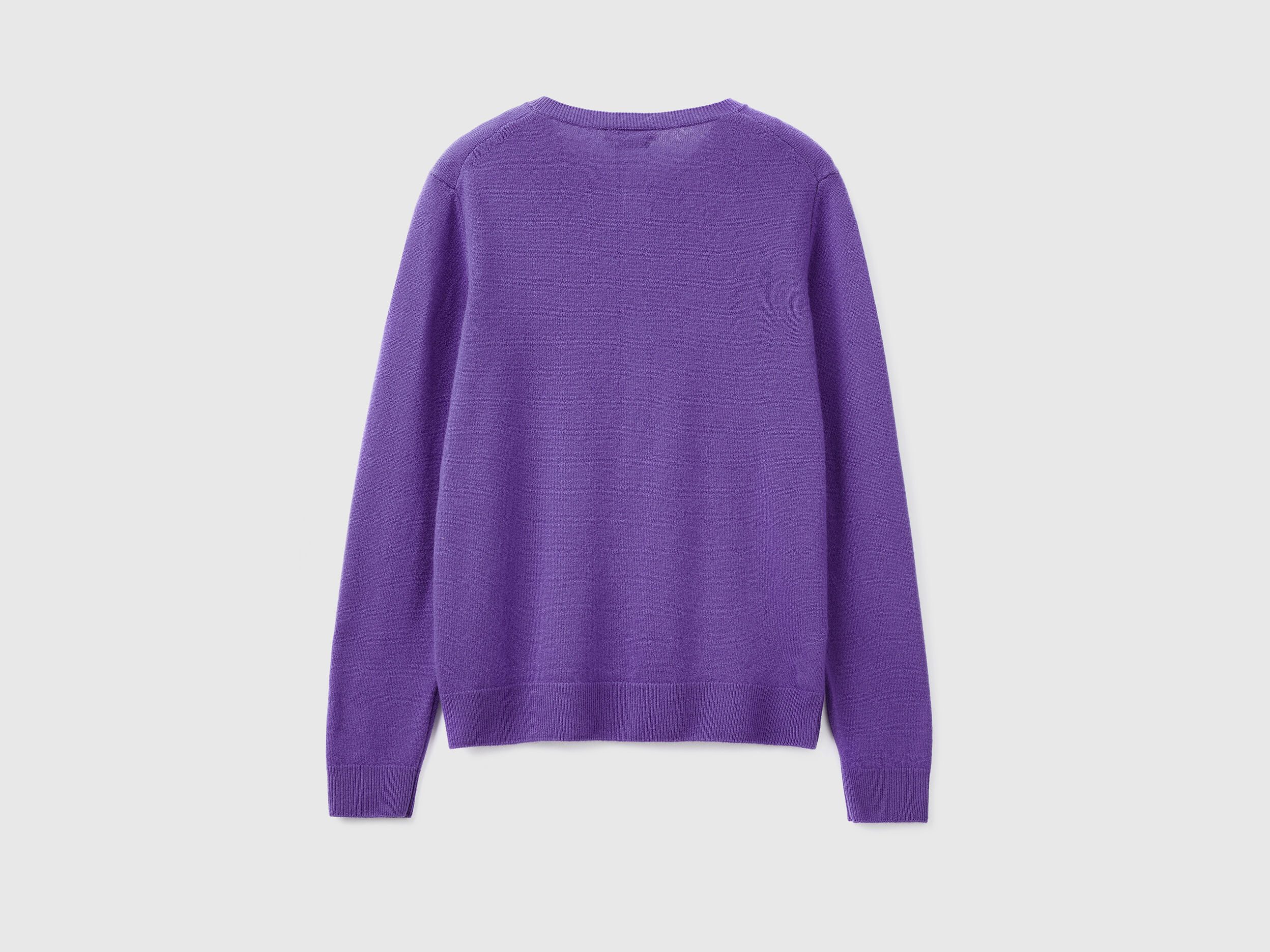 Womens purple sales crew neck sweater