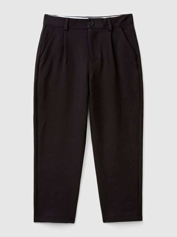 Trousers in stretch viscose blend Junior Boy