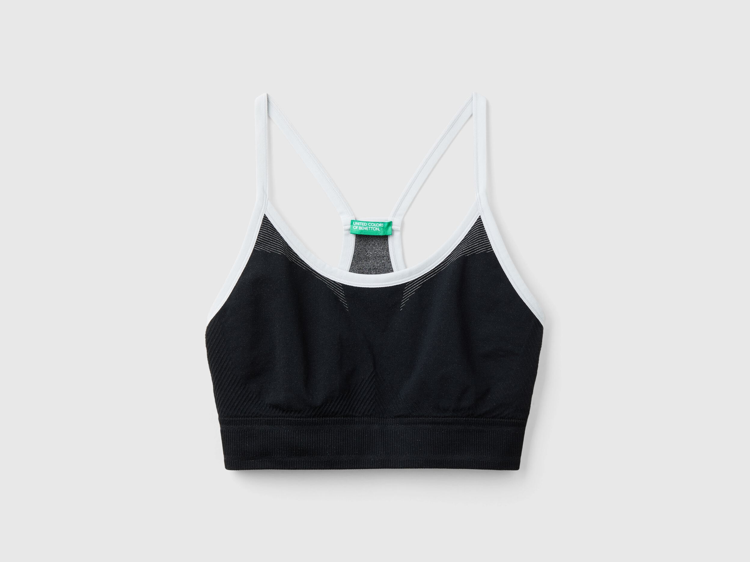 Seamless sports top bra Black Benetton