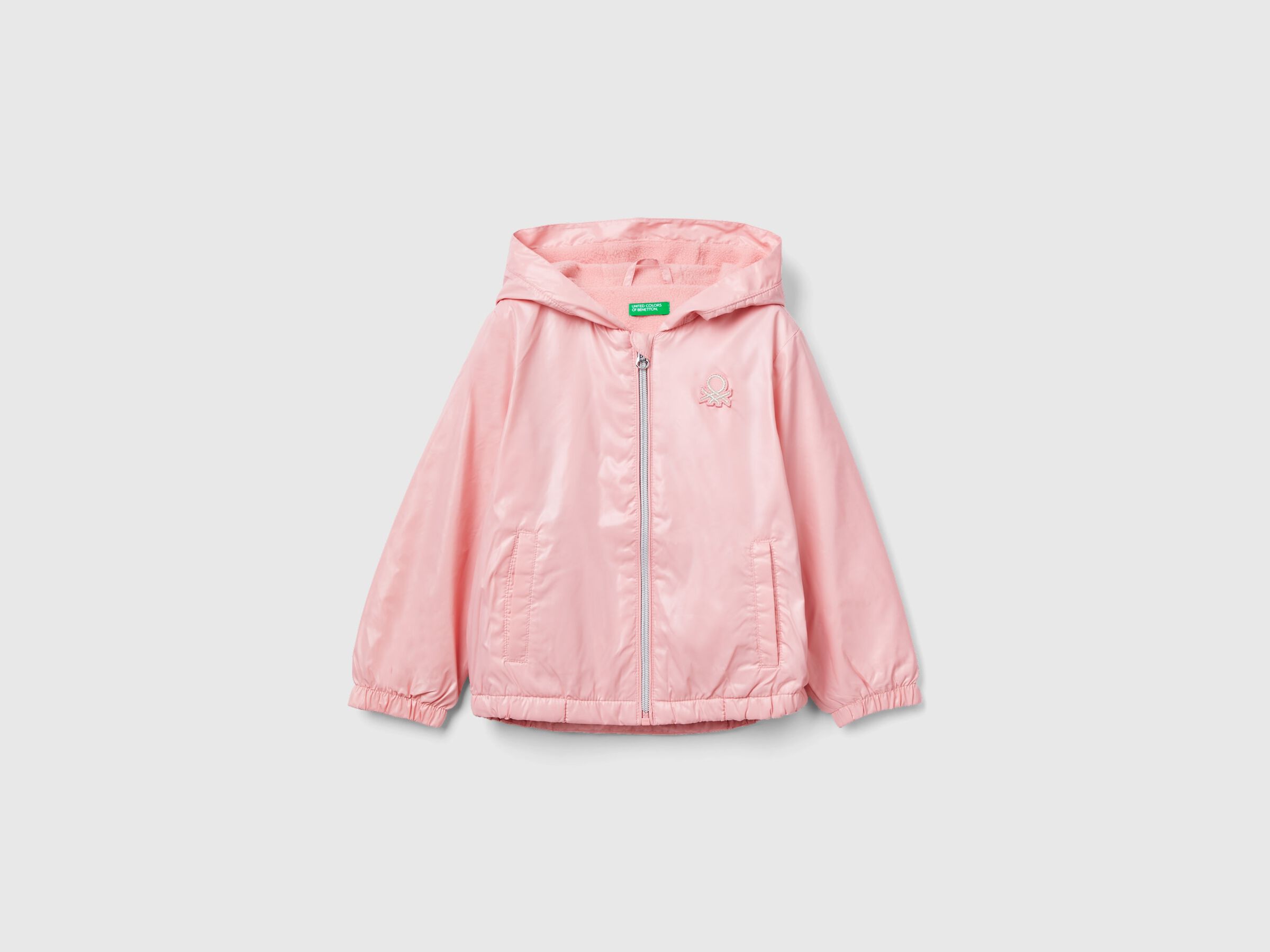 Padded glossy jacket - Pink Benetton