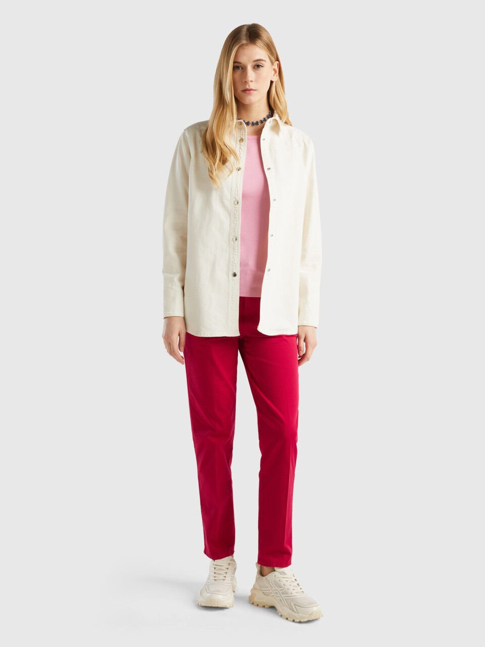 Pantalones Chinos Mujer Nueva Colecci n 2024 Benetton