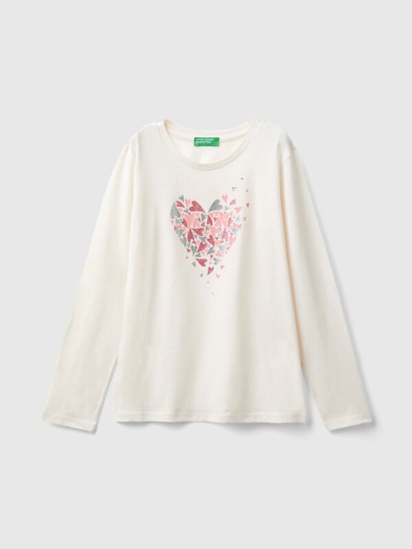 Long sleeve organic cotton t-shirt Junior Girl