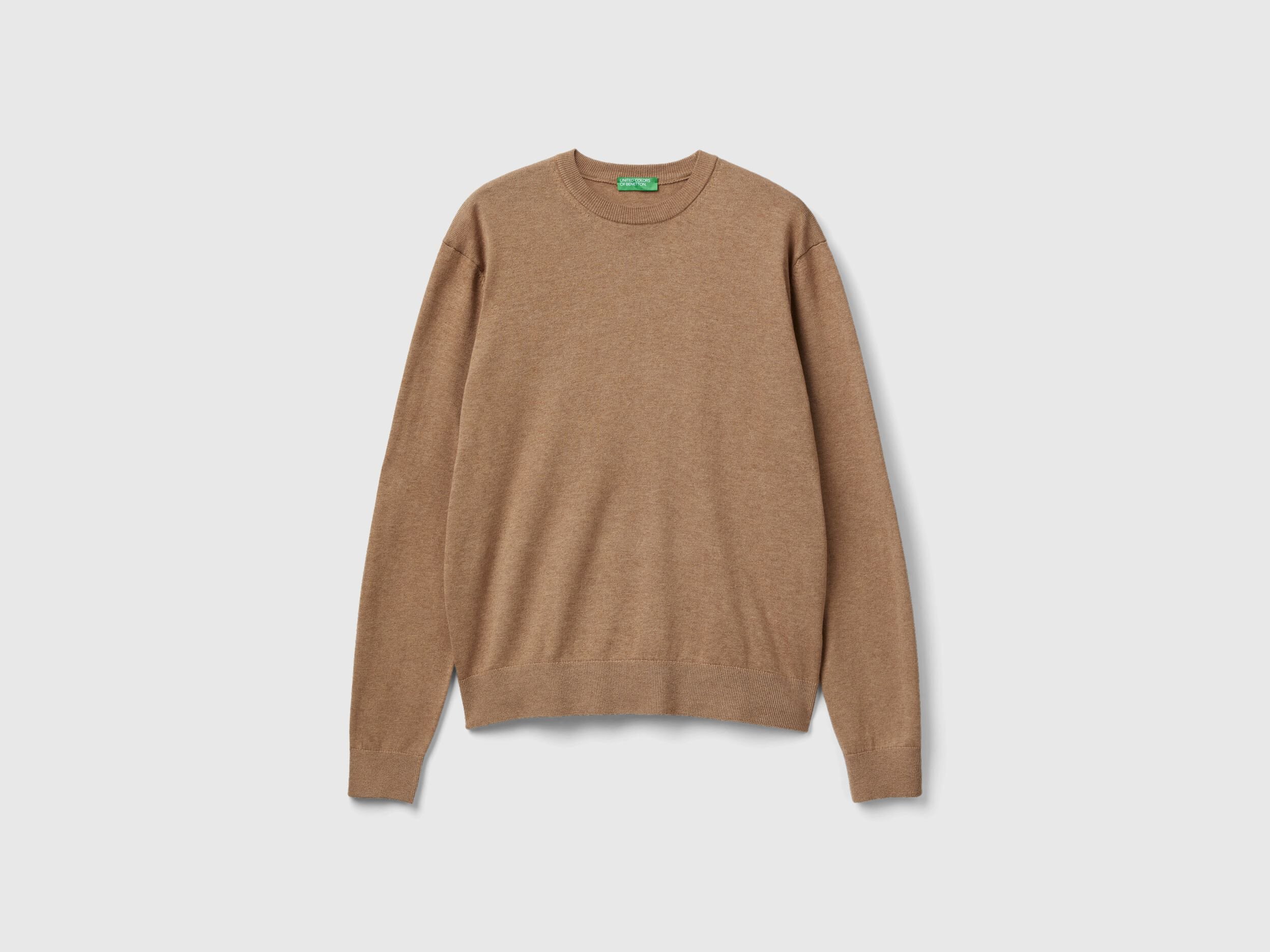 Camel colored crew neck sweater online