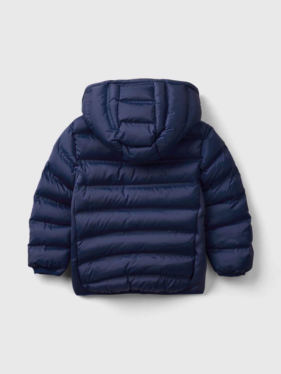 Jacket with neoprene details - Dark Blue | Benetton