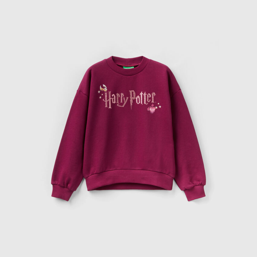 Harry Potter sweatshirt with glitter - Plum