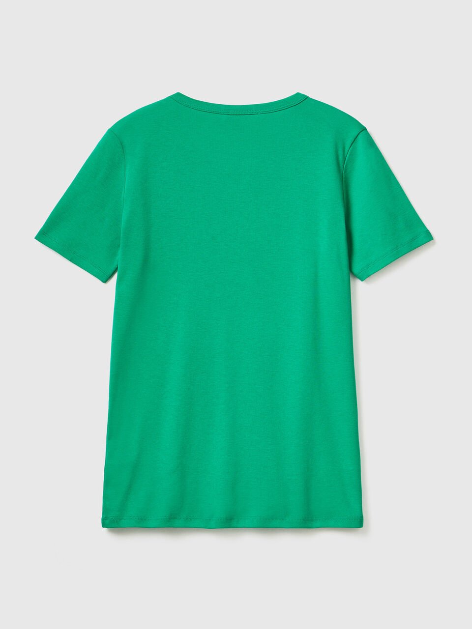 Long fiber cotton t-shirt - Green | Benetton