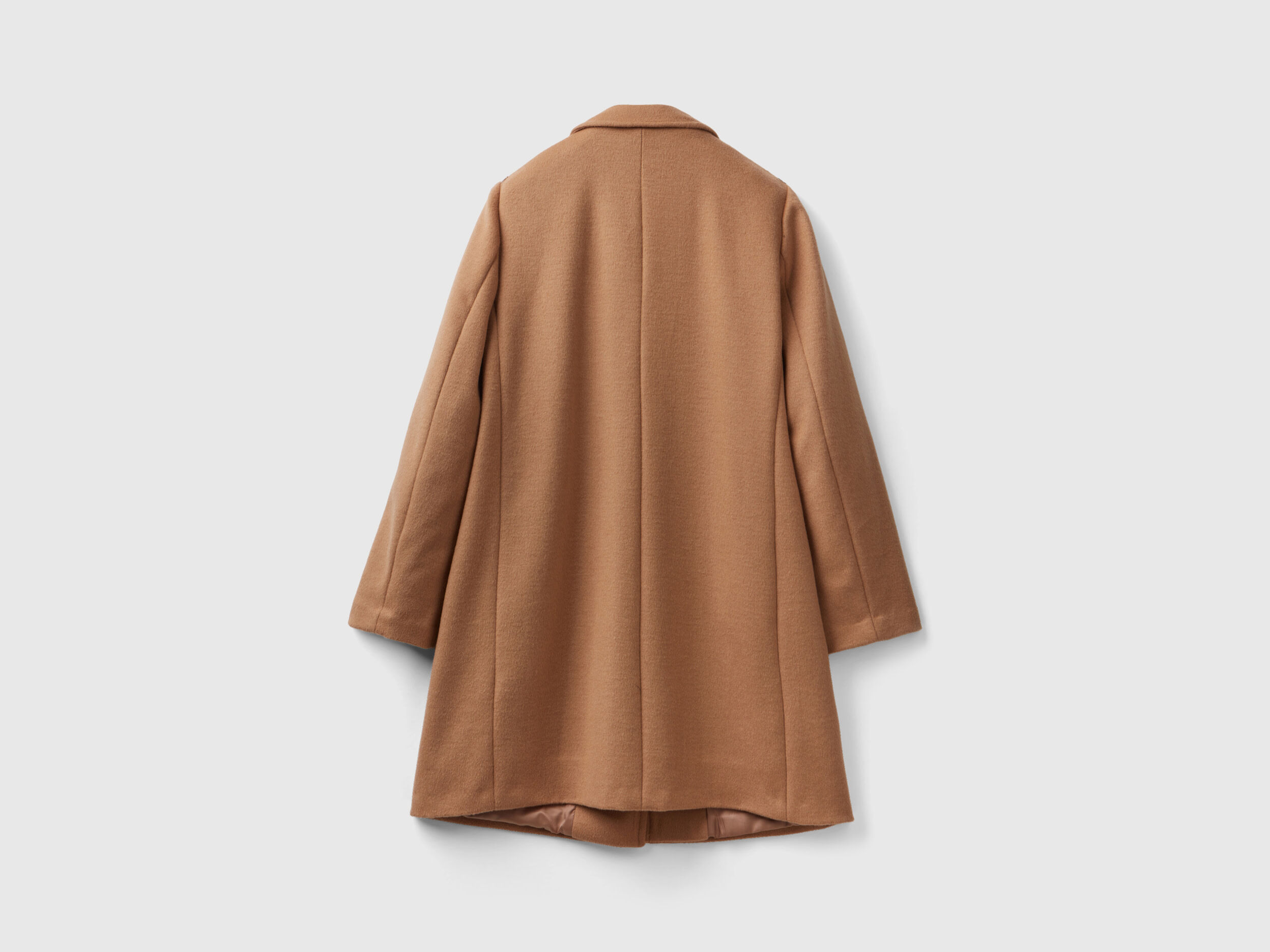 Short coat in wool blend cloth