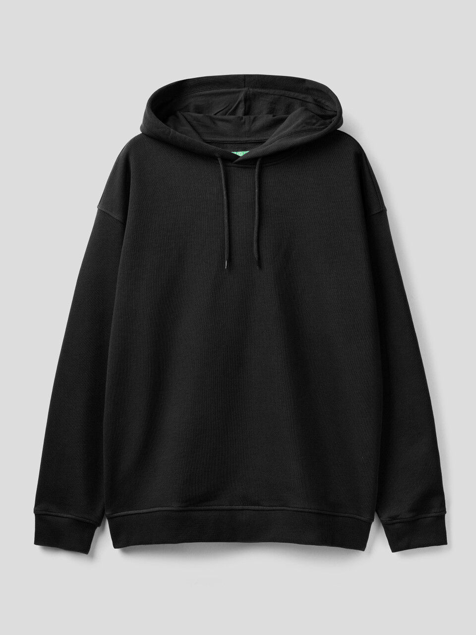 100% cotton hoodie - Black | Benetton