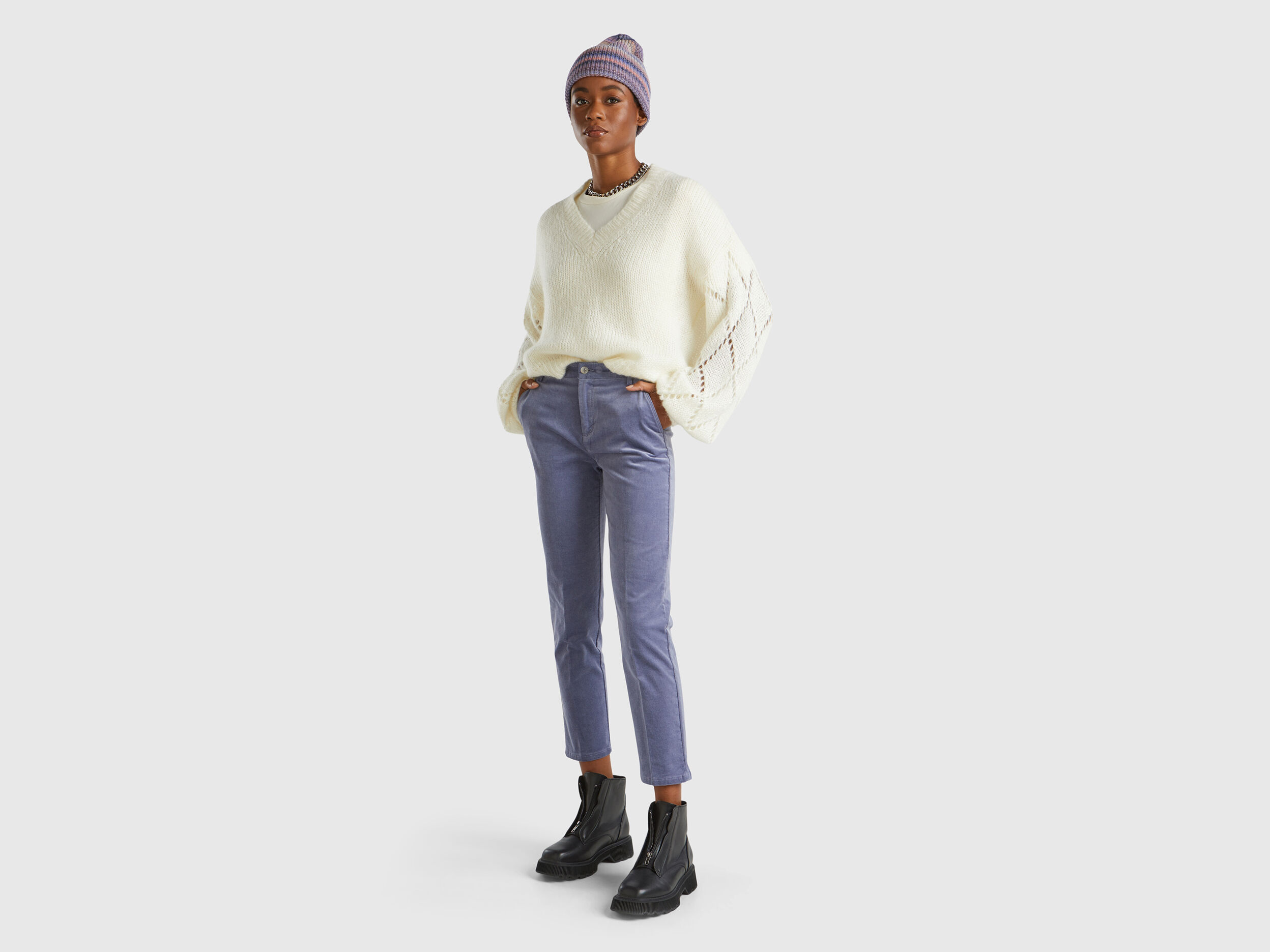 Pantalon chino jean femme cheap