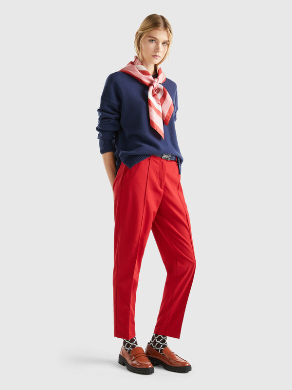 Women\'s Regular Fit Trousers New Collection 2023 | Benetton