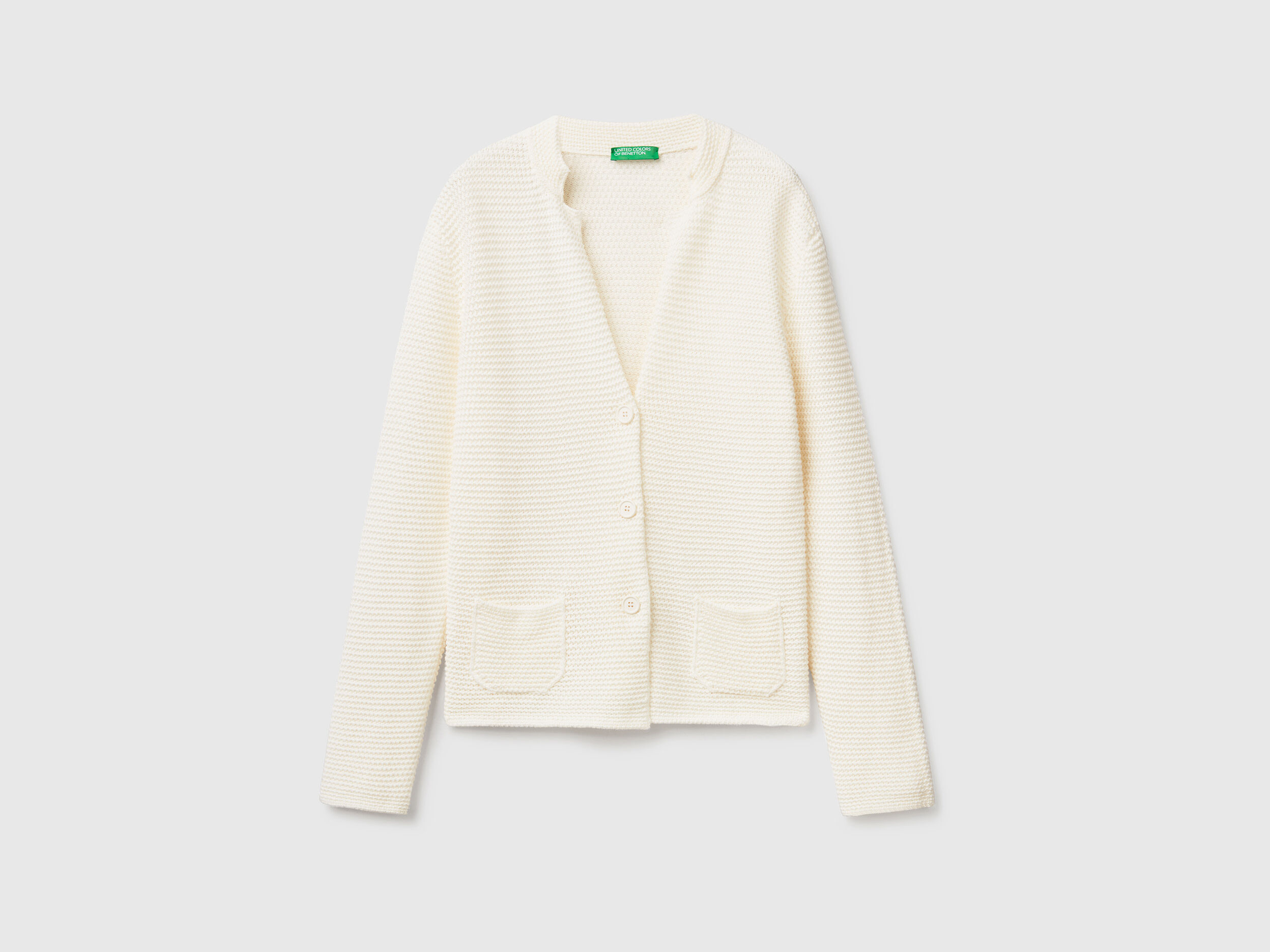 White knit deals jacket