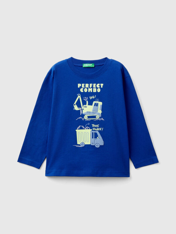 T-shirt in organic cotton with print Junior Boy