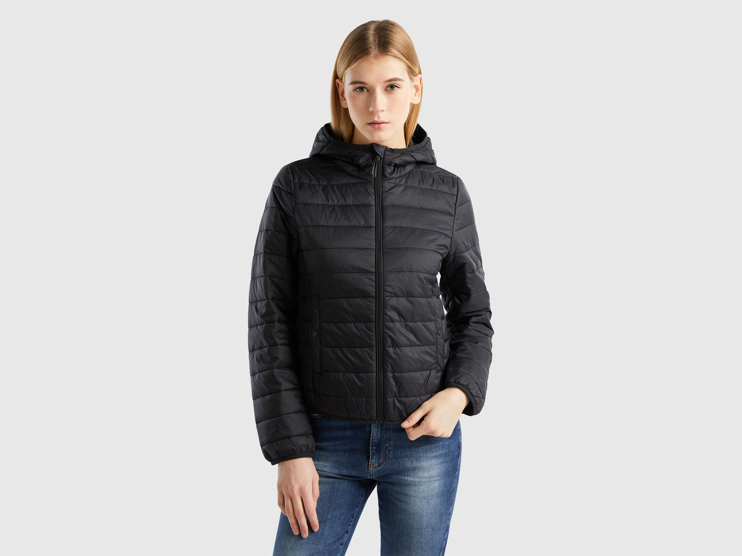 Recycled capsule puffer jacket deals