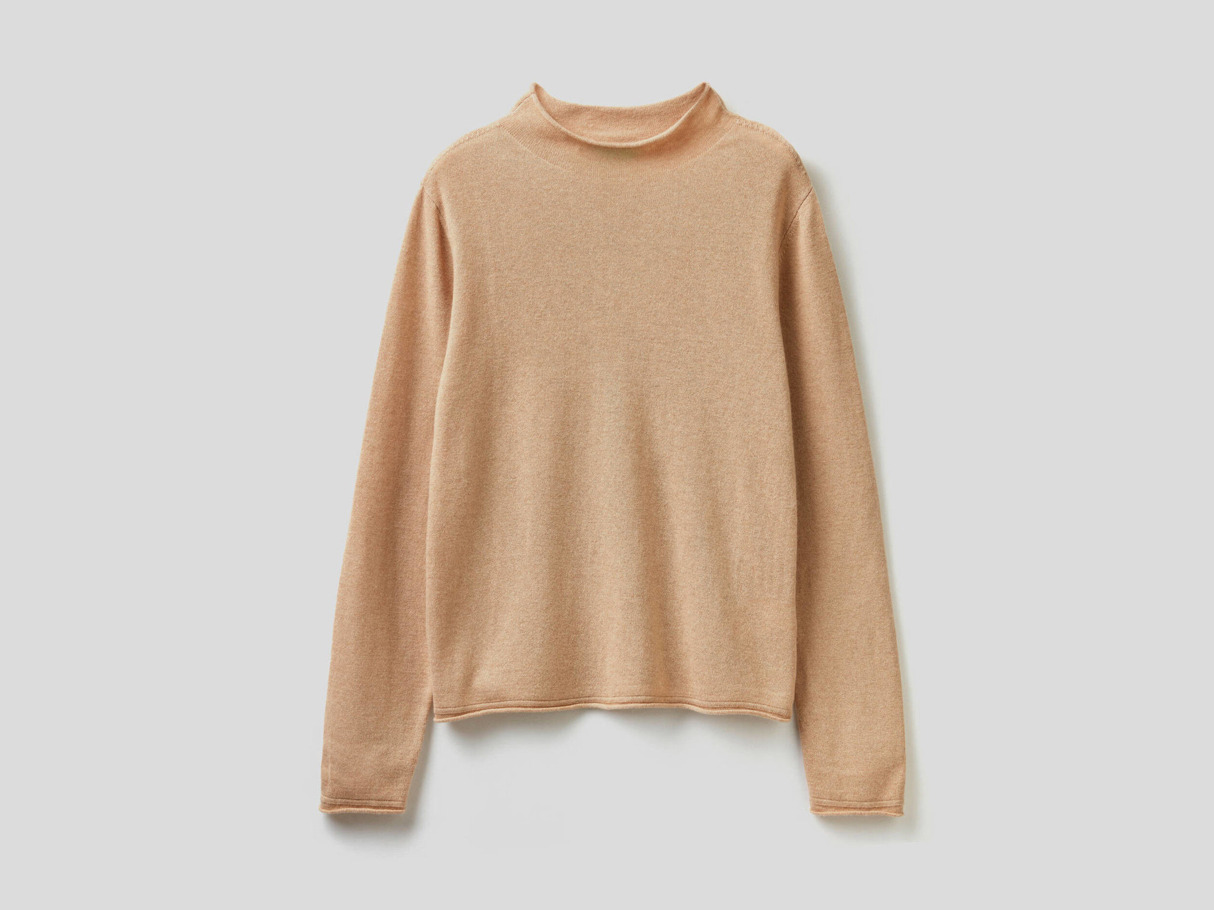 camel colored turtleneck