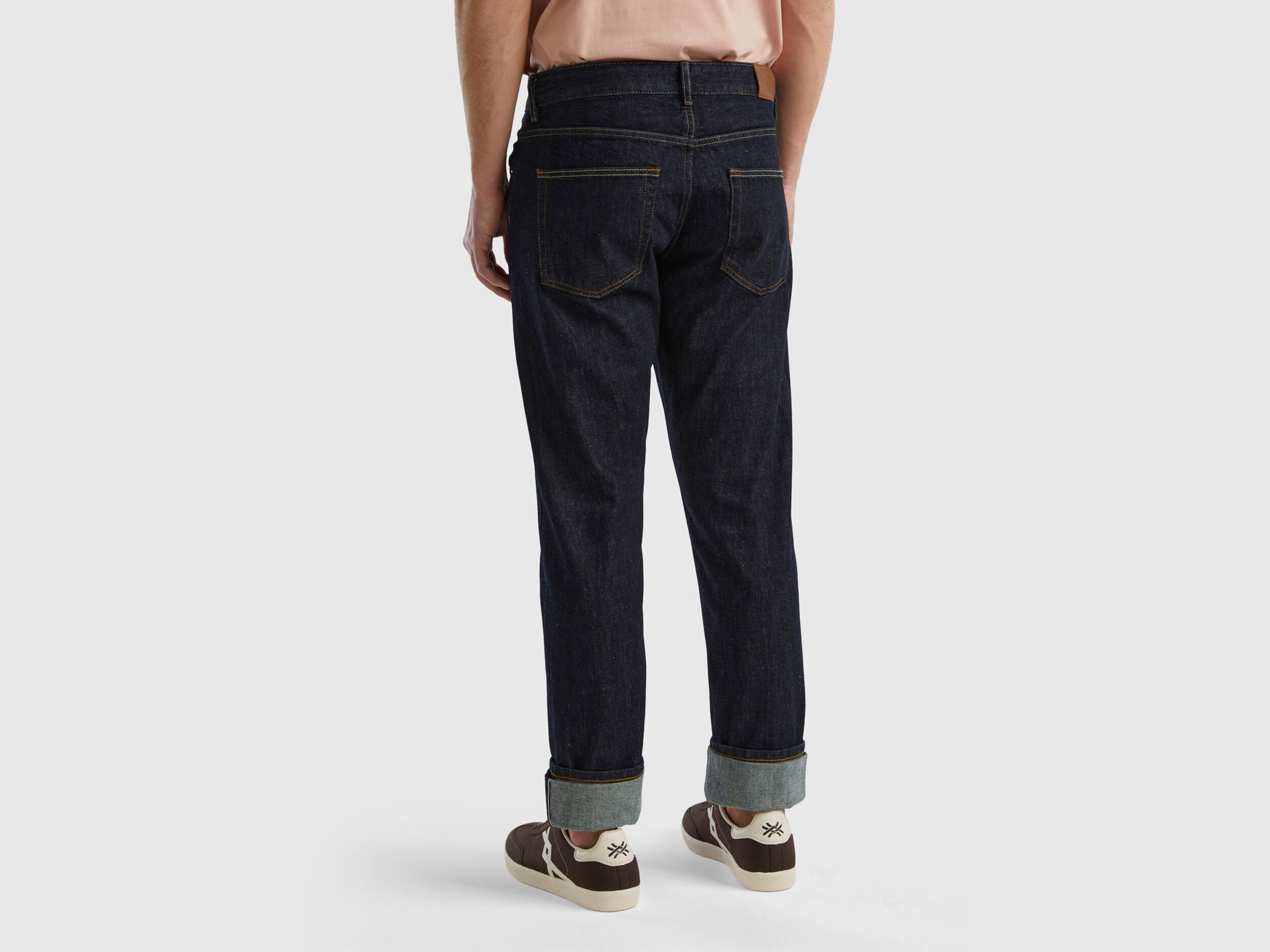 Selvedge denim jeans - Black | Benetton