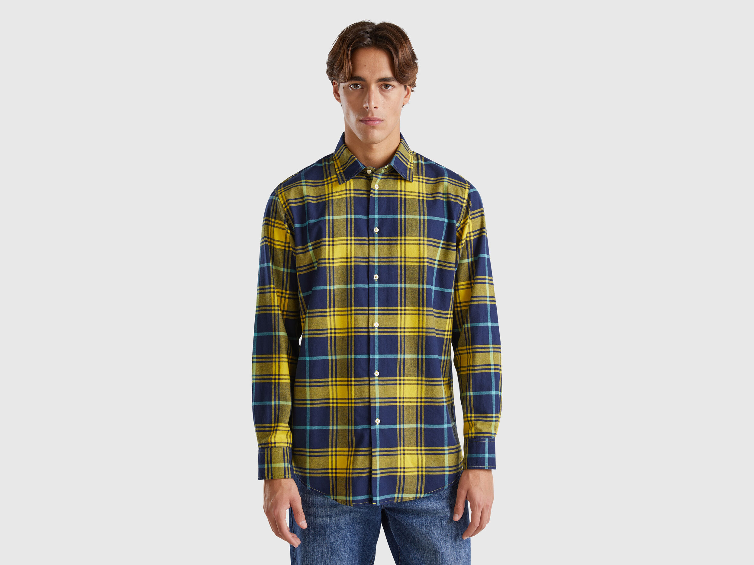 Camisa cuadros colores hombre sales