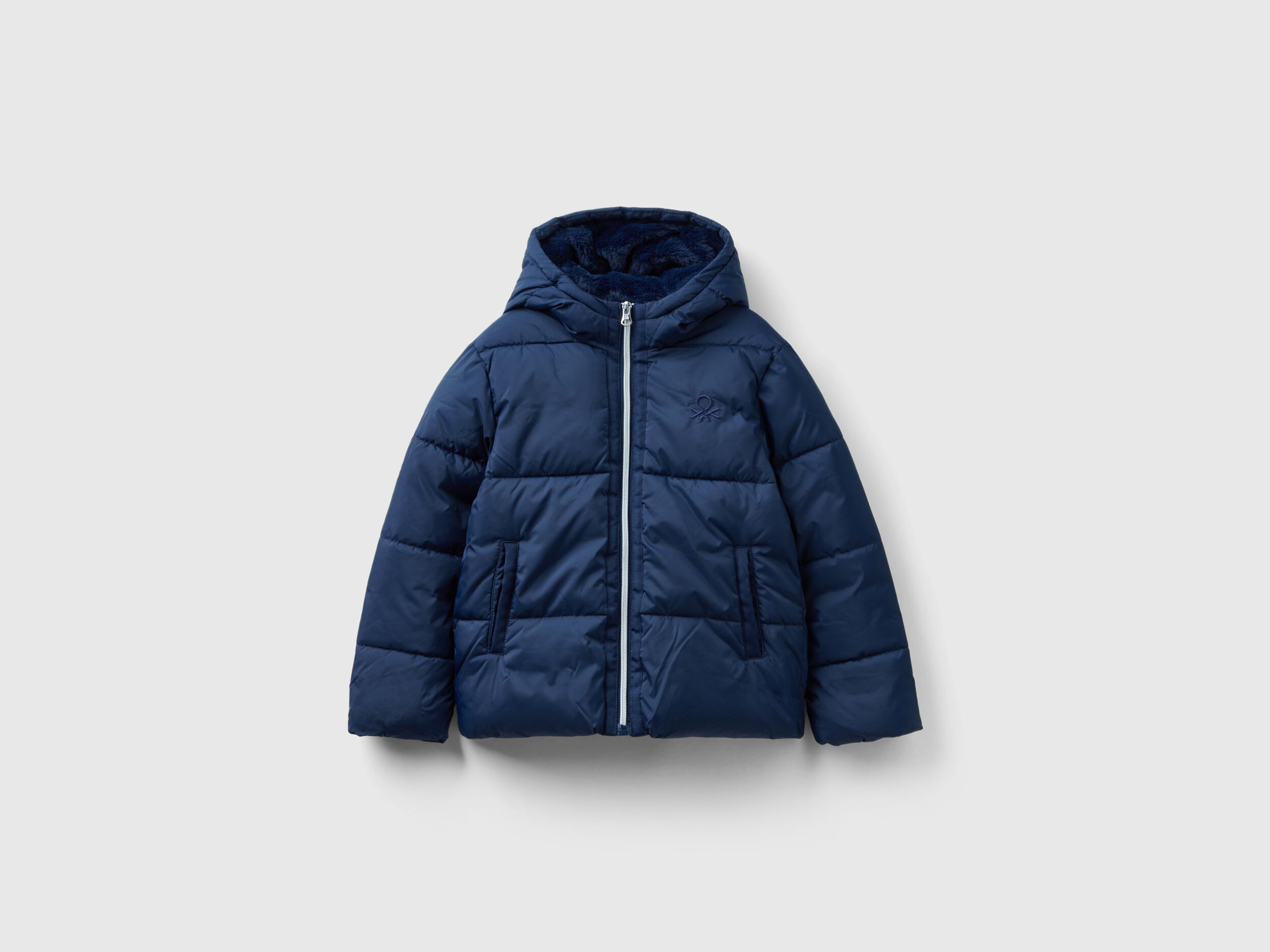 Benetton padded jacket with hood clearance