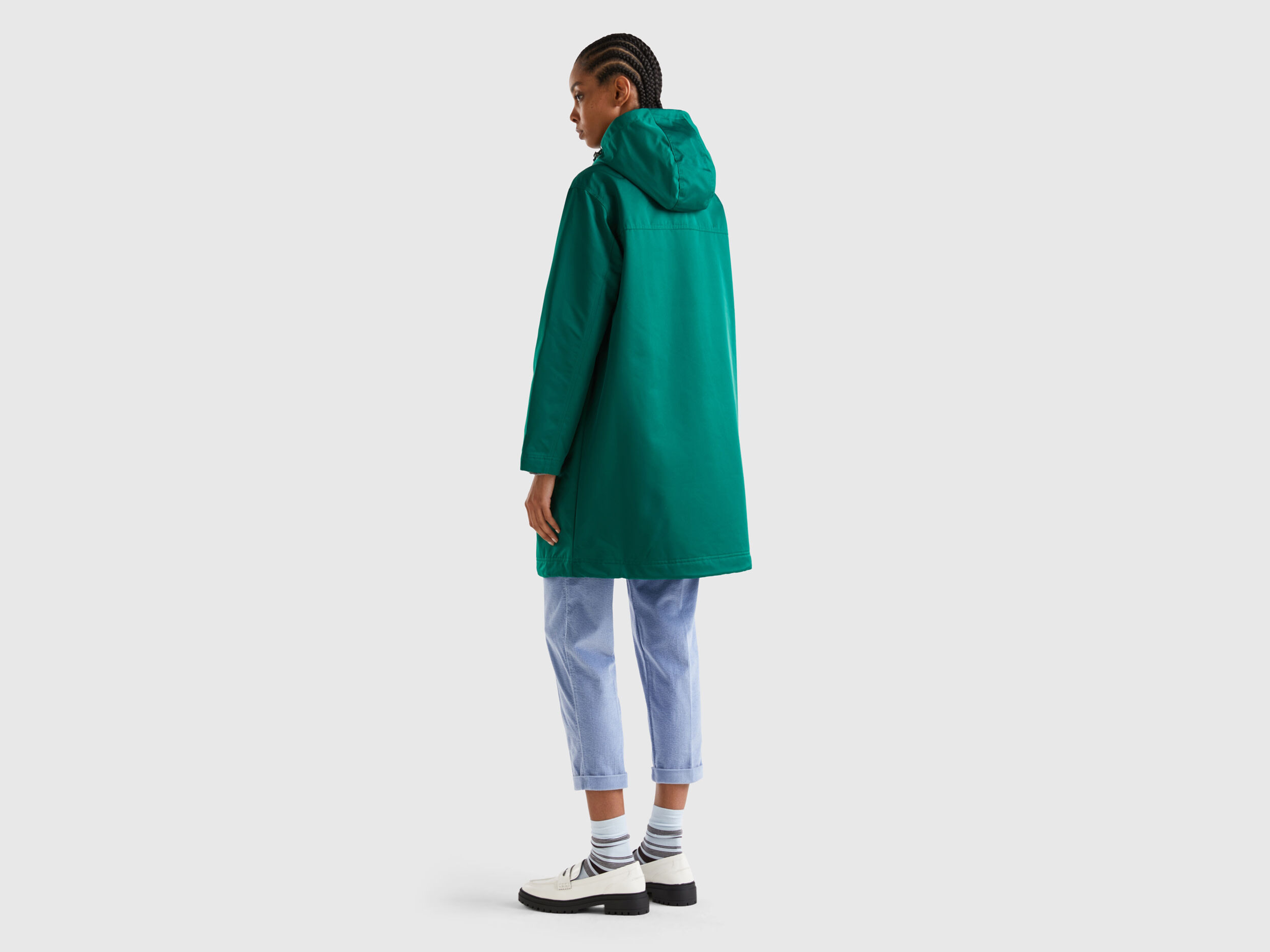 Nylon rainproof jacket Green Benetton