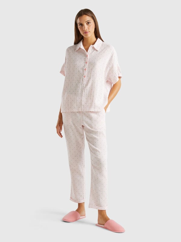 Pyjamas with heart print Women