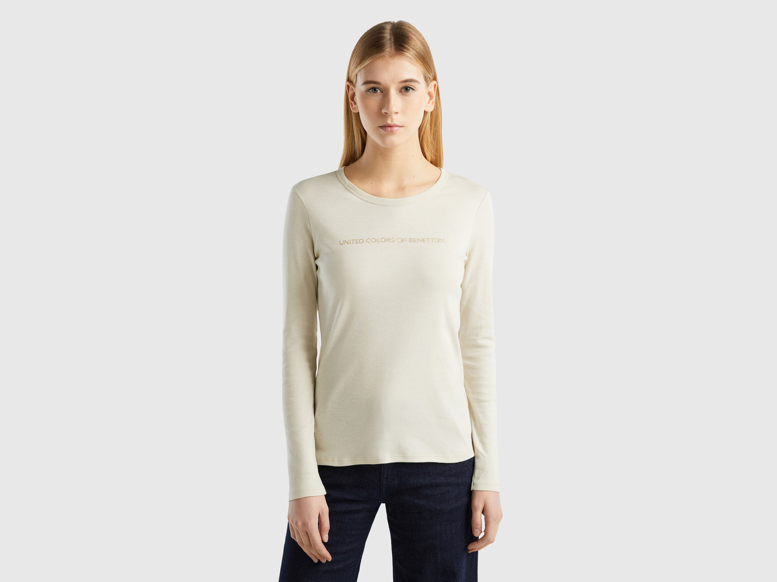 Benetton full sleeves t shirt discount