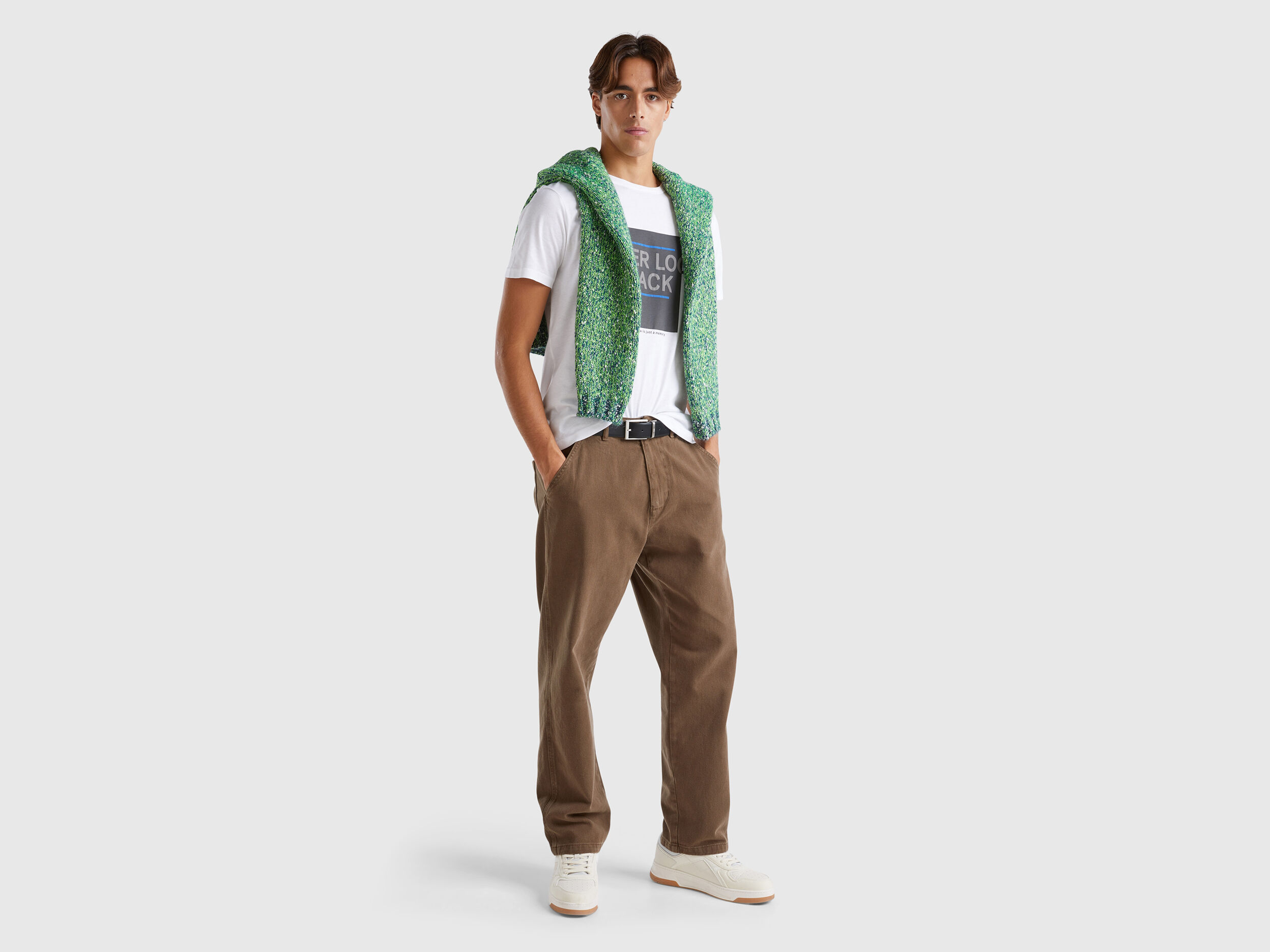Pantalones Regular Hombre Nueva Coleccion 2024 Benetton