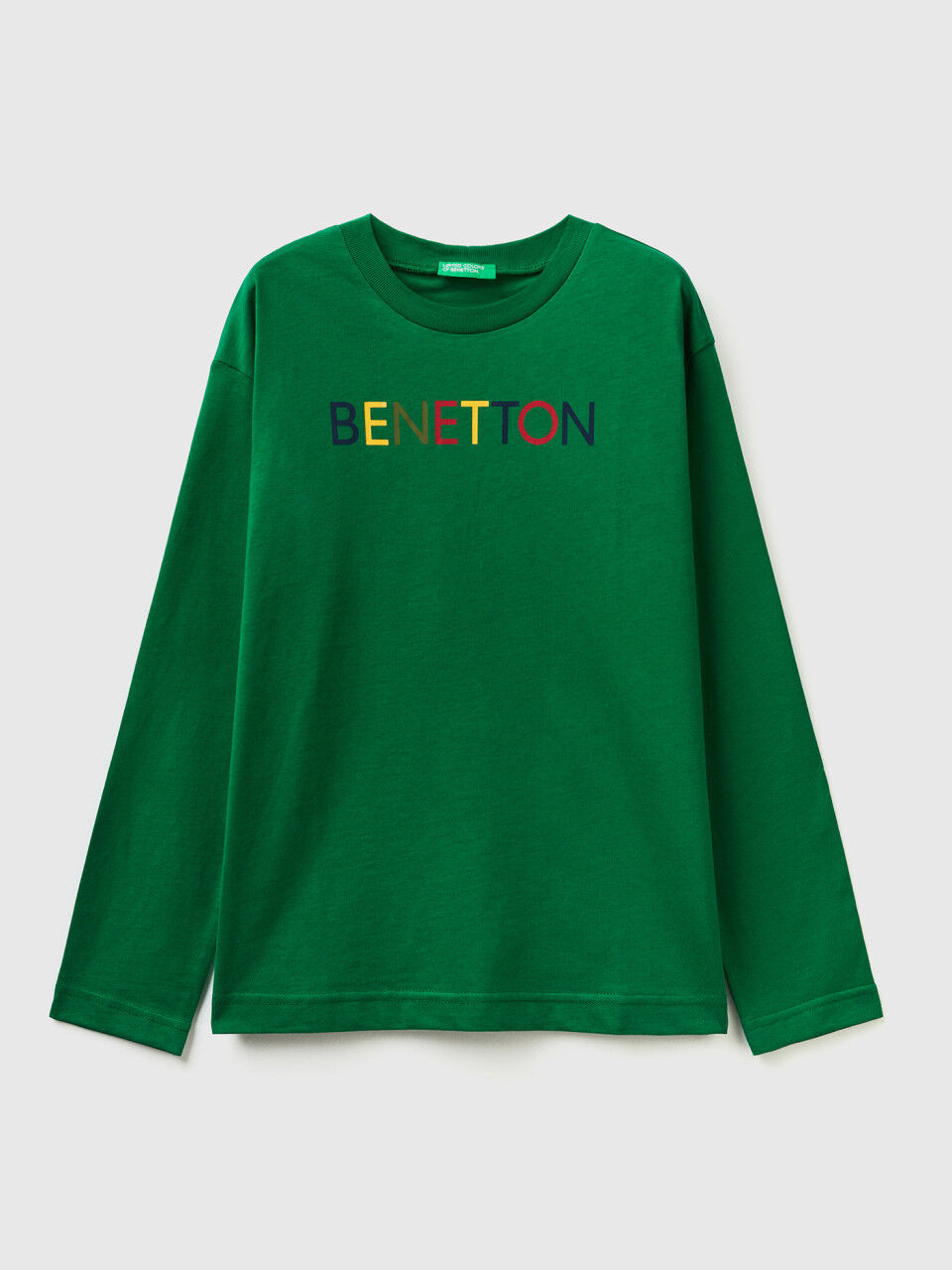 Camisetas manga 2025 larga niño benetton