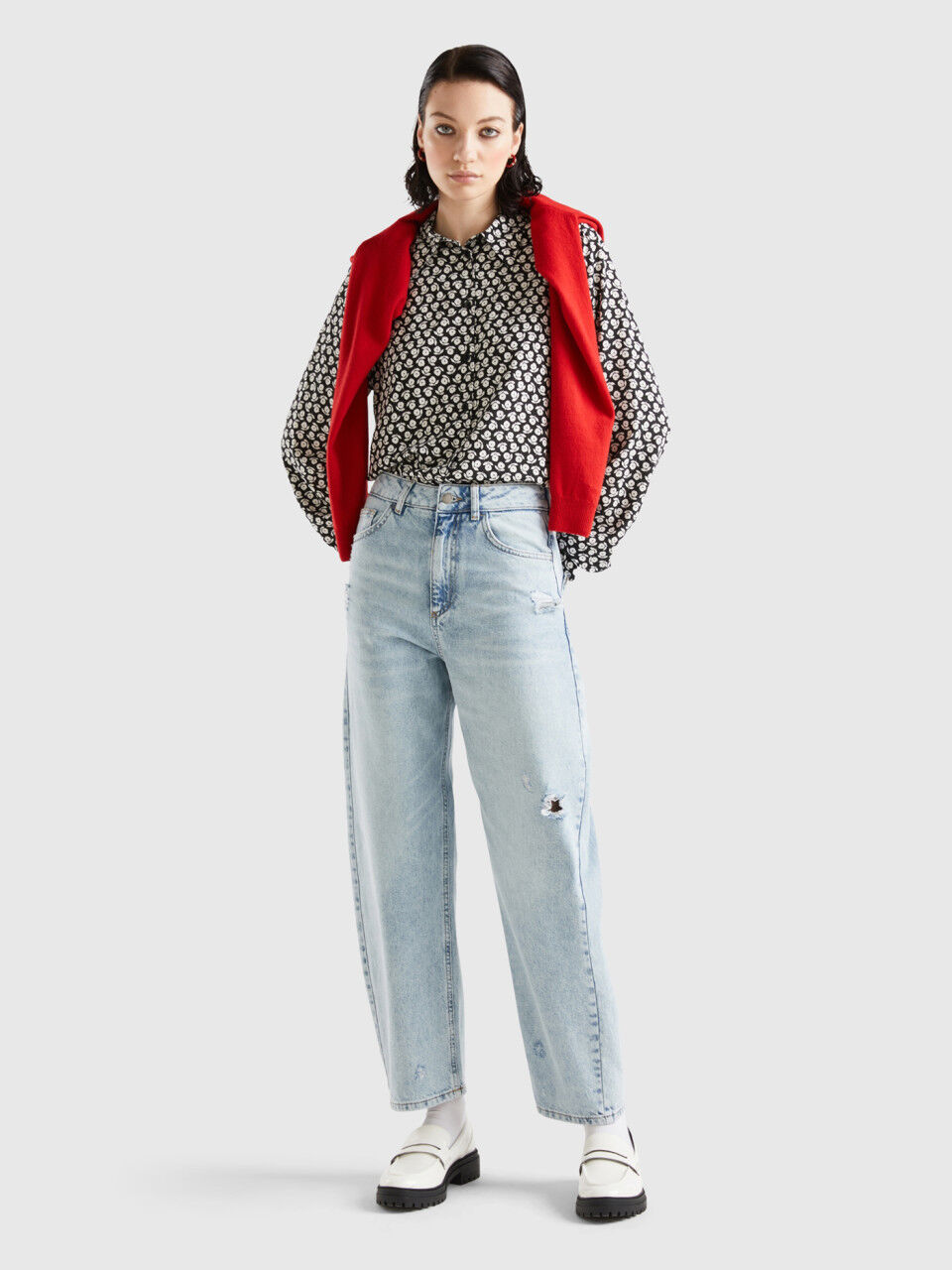 Jean coupe on sale ballon femme