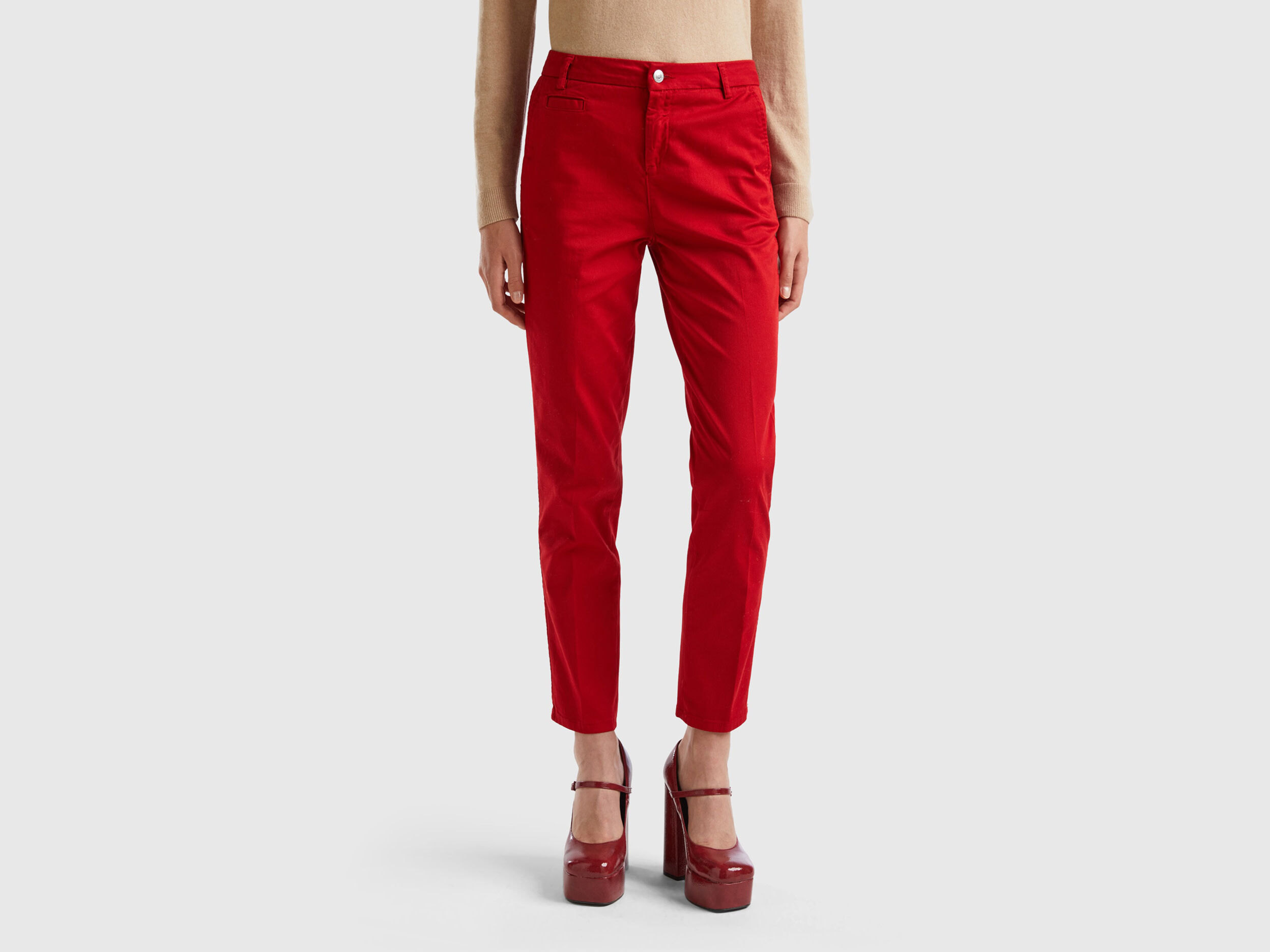 Buy Dollar Missy Parry Red & White Regular Fit Trousers (Pack of 2) for  Women Online @ Tata CLiQ