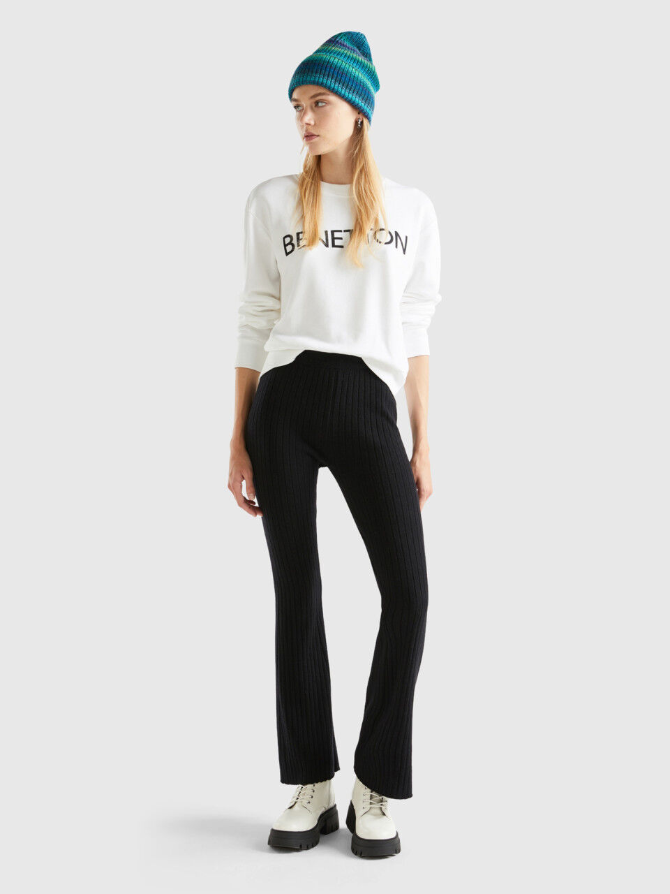 Benetton pantalones top mujer rebajas