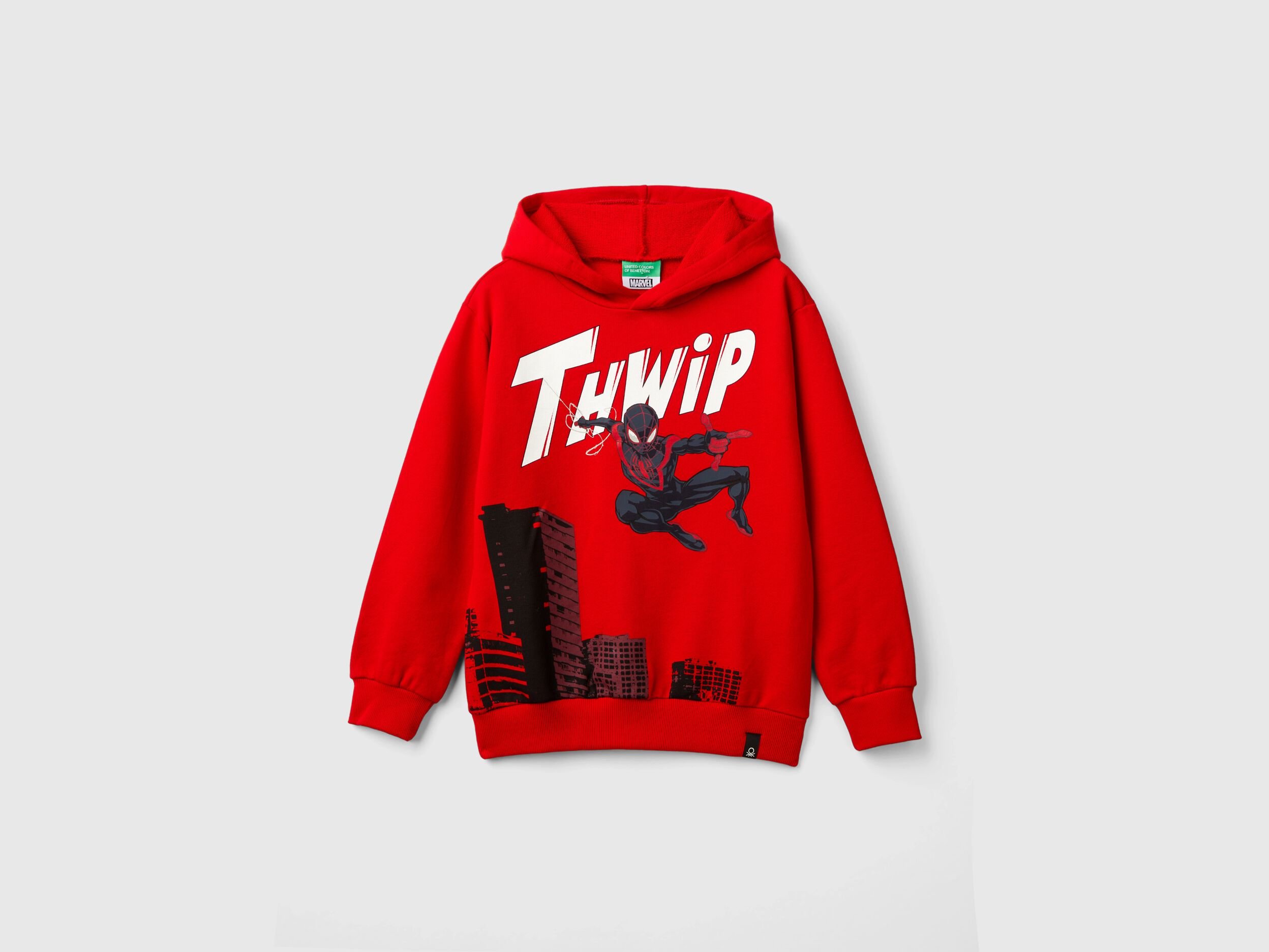 Red Marvel Spiderman hoodie Red Benetton
