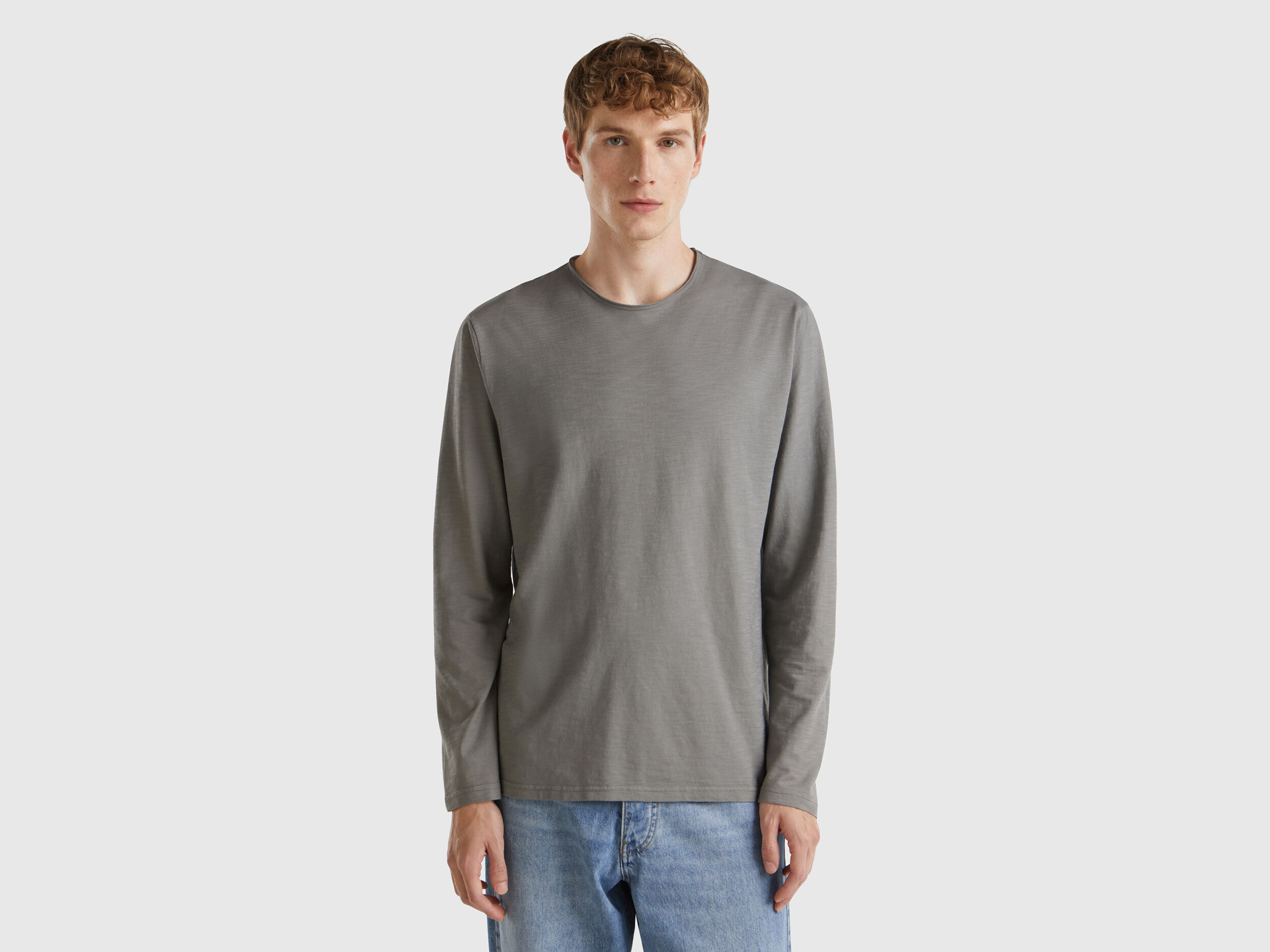 Long sleeve t shirt in 100 cotton