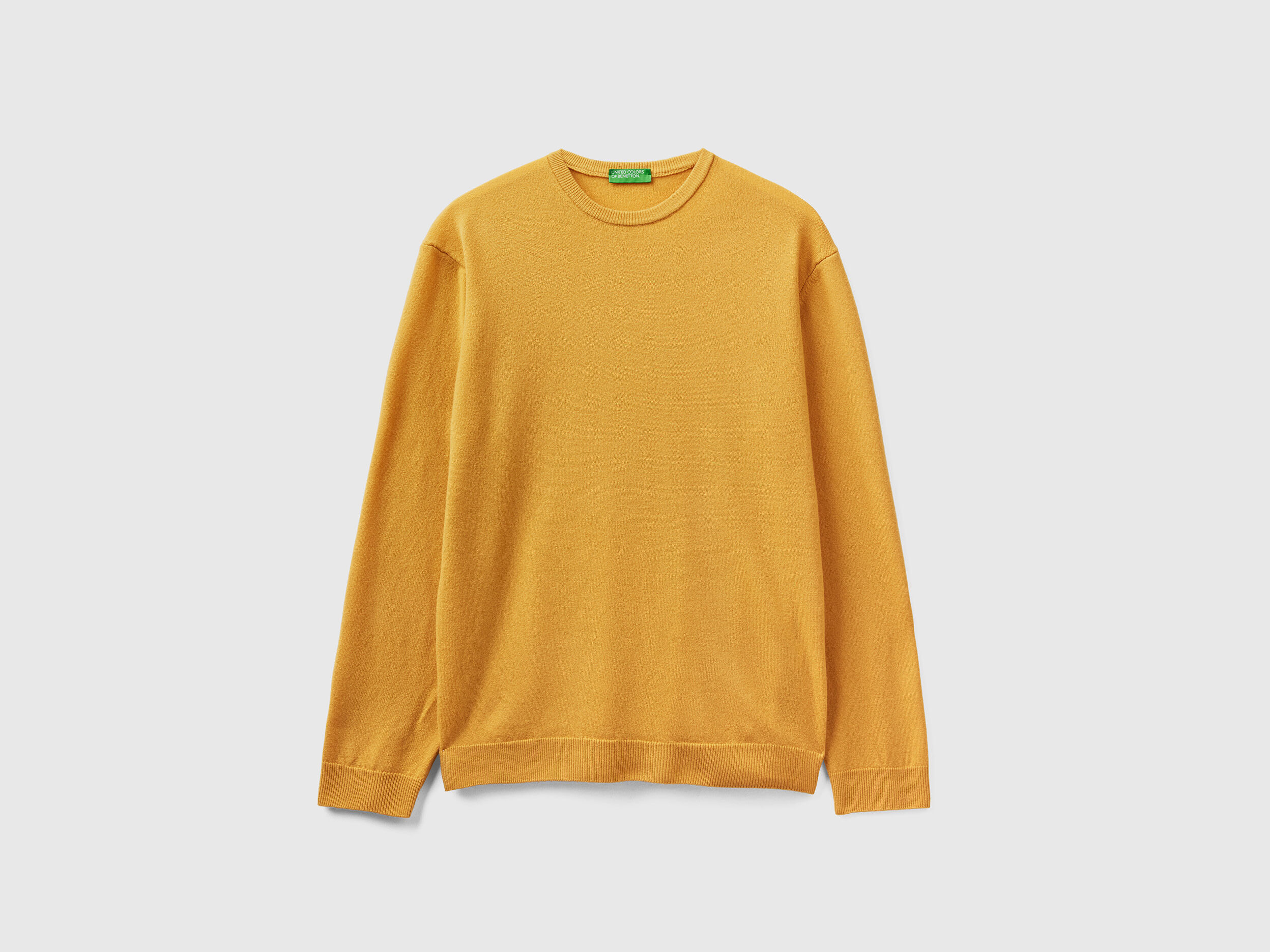 Mustard yellow crew neck sweater hot sale