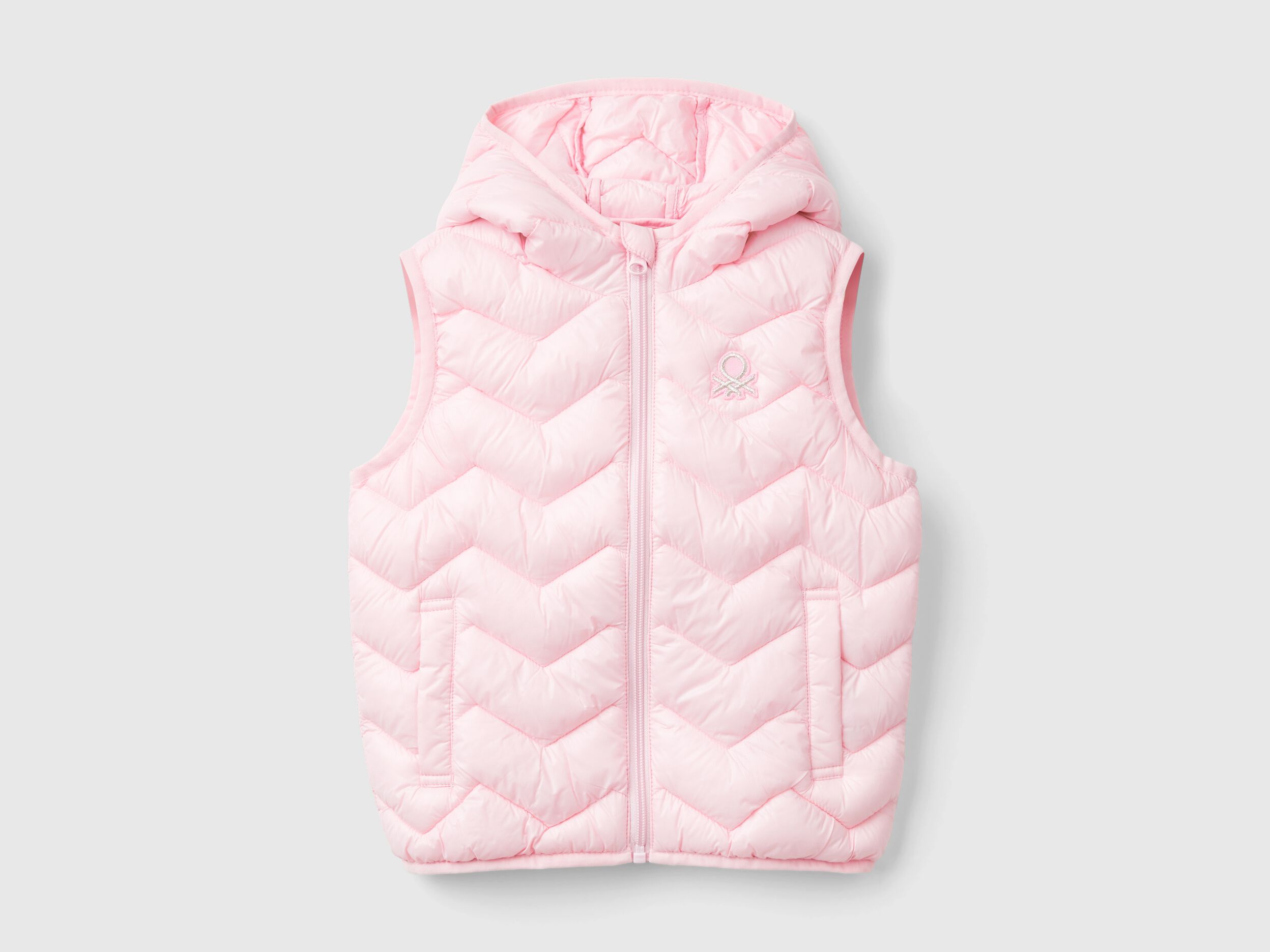 Kid Girls Sleeveless Puffer Jackets 2024 Benetton