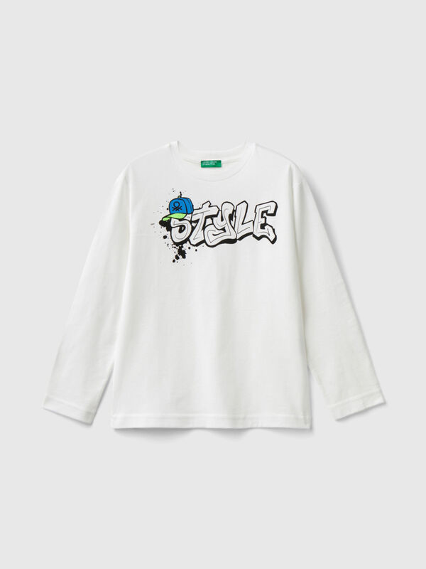Camiseta de manga larga de algodón orgánico Niño