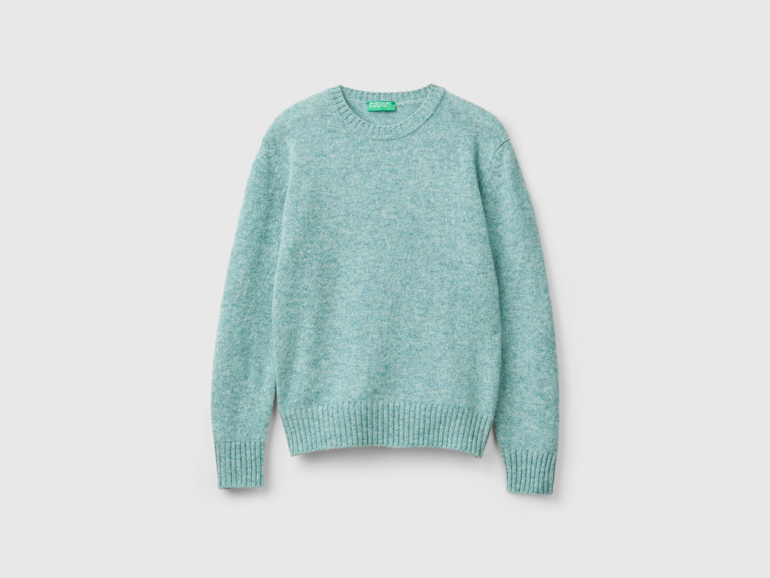 もらって 嬉しい お歳暮 ランキング wool Shetland pure in Sweater - Benetton | Aqua トップス