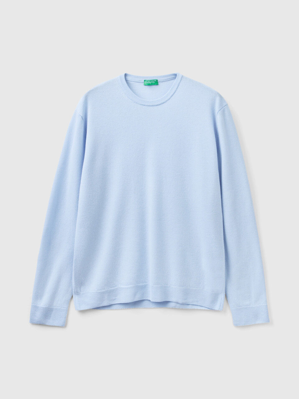 Mens light blue crew neck sweater 2025