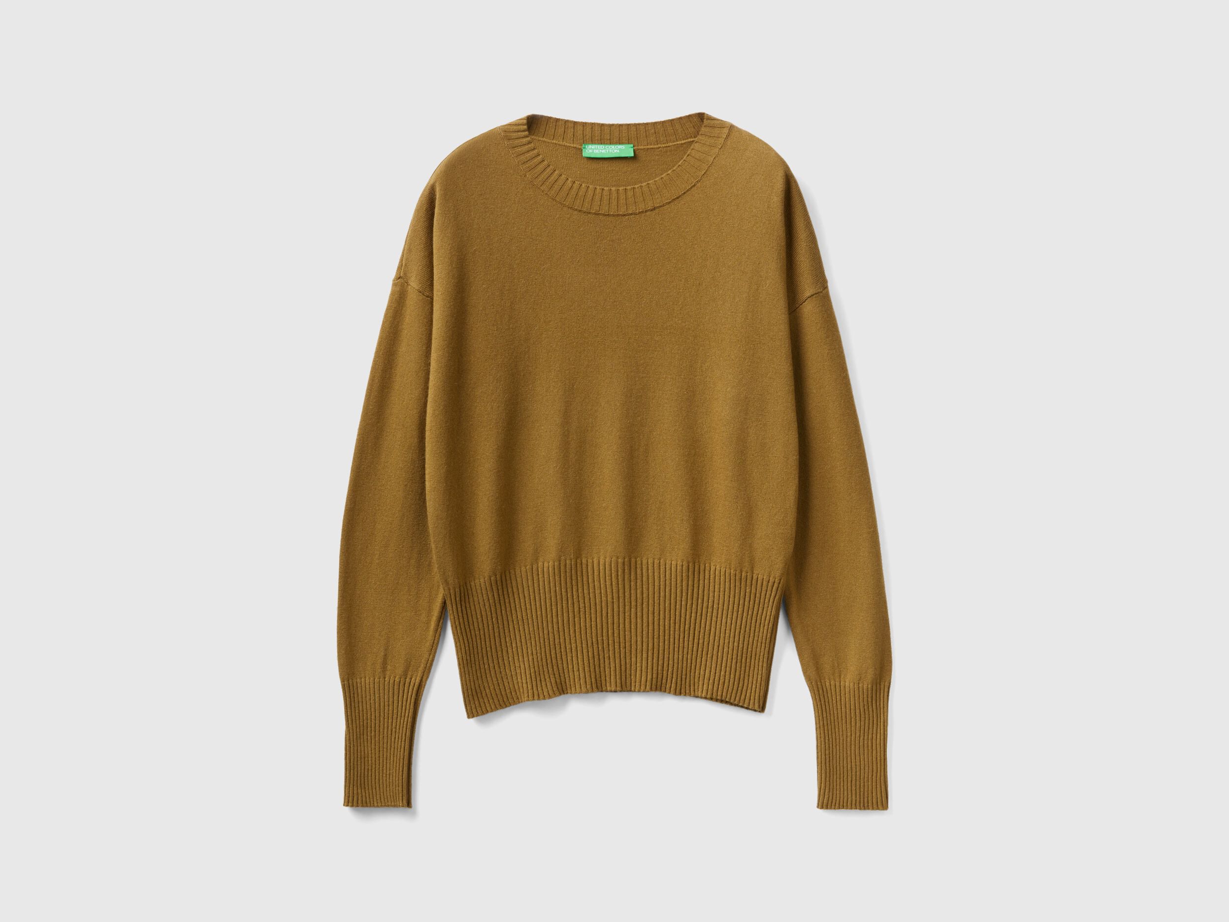 Cashmere blend sweater Brown Benetton