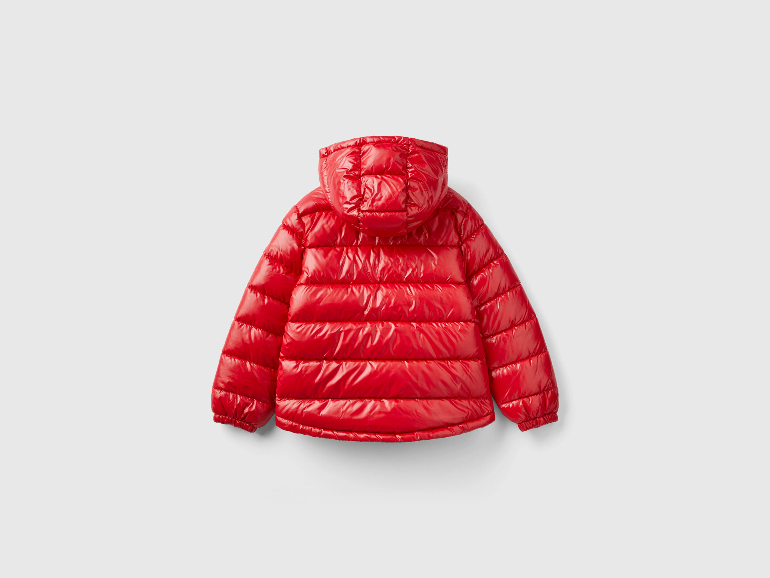 Shiny puffer jacket Red Benetton
