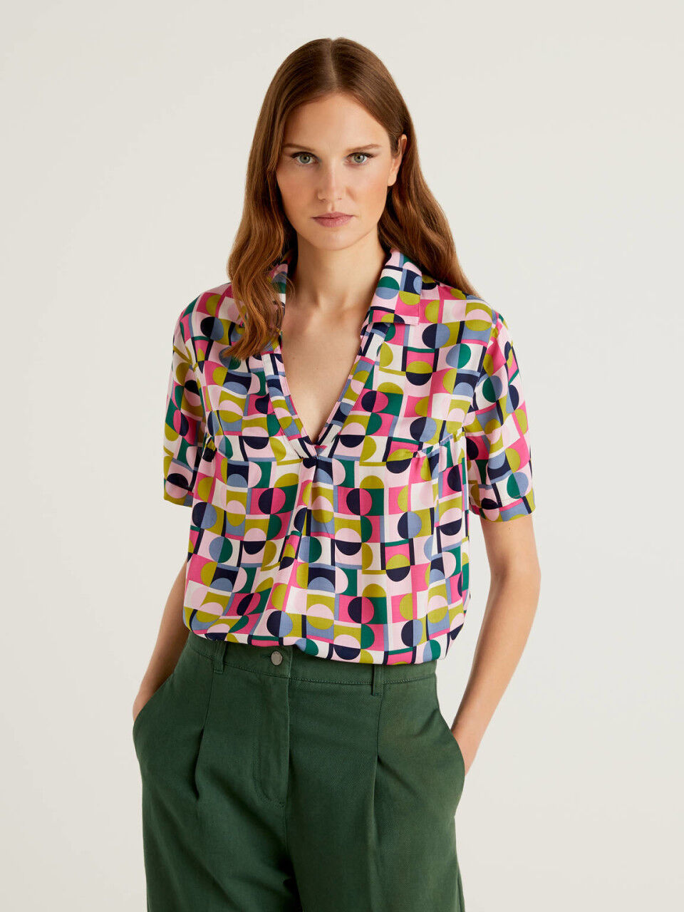 benetton camisas mujer