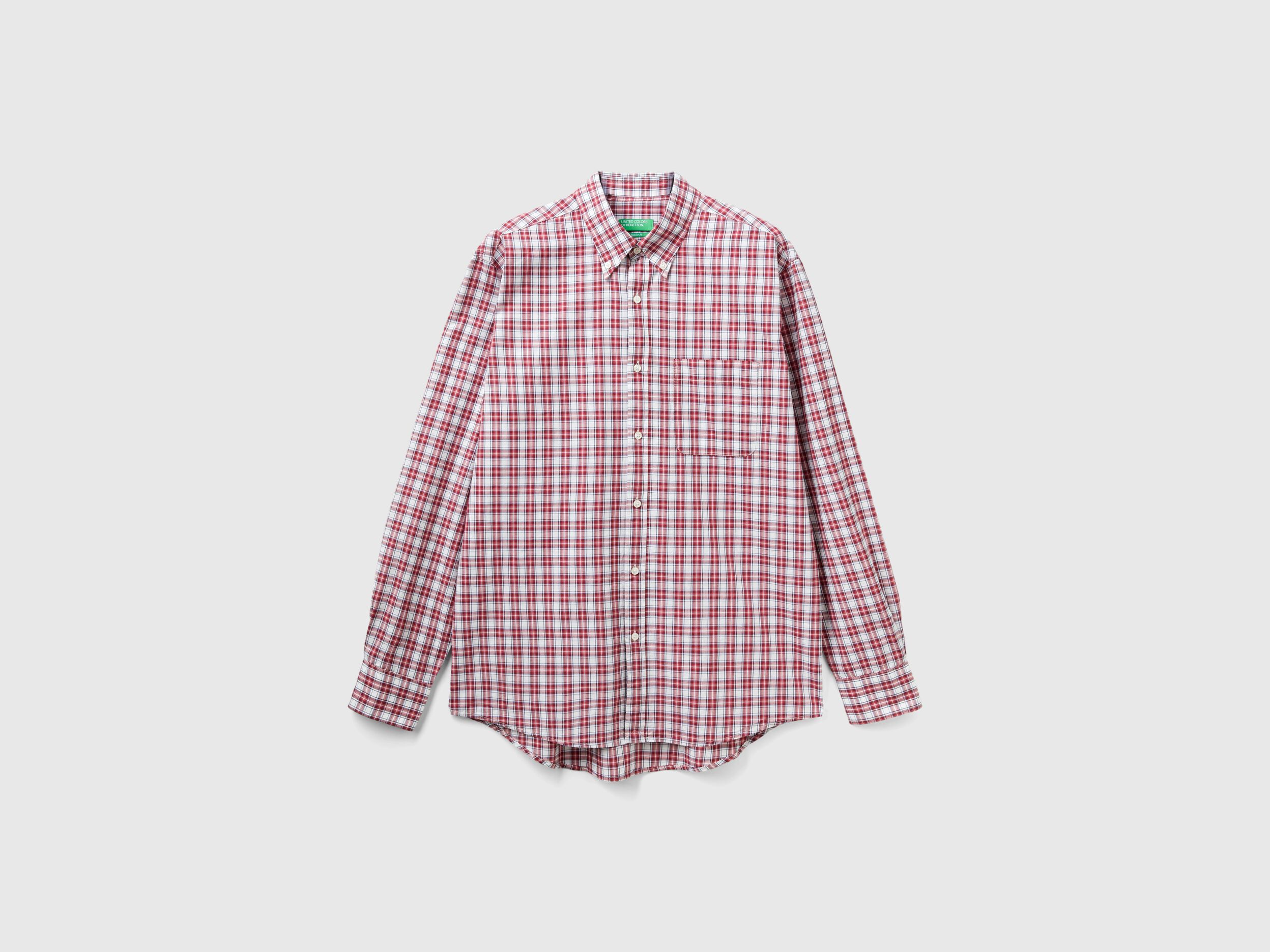 【今日の超目玉】 Check Benetton | Multi-color - shirt button-down トップス