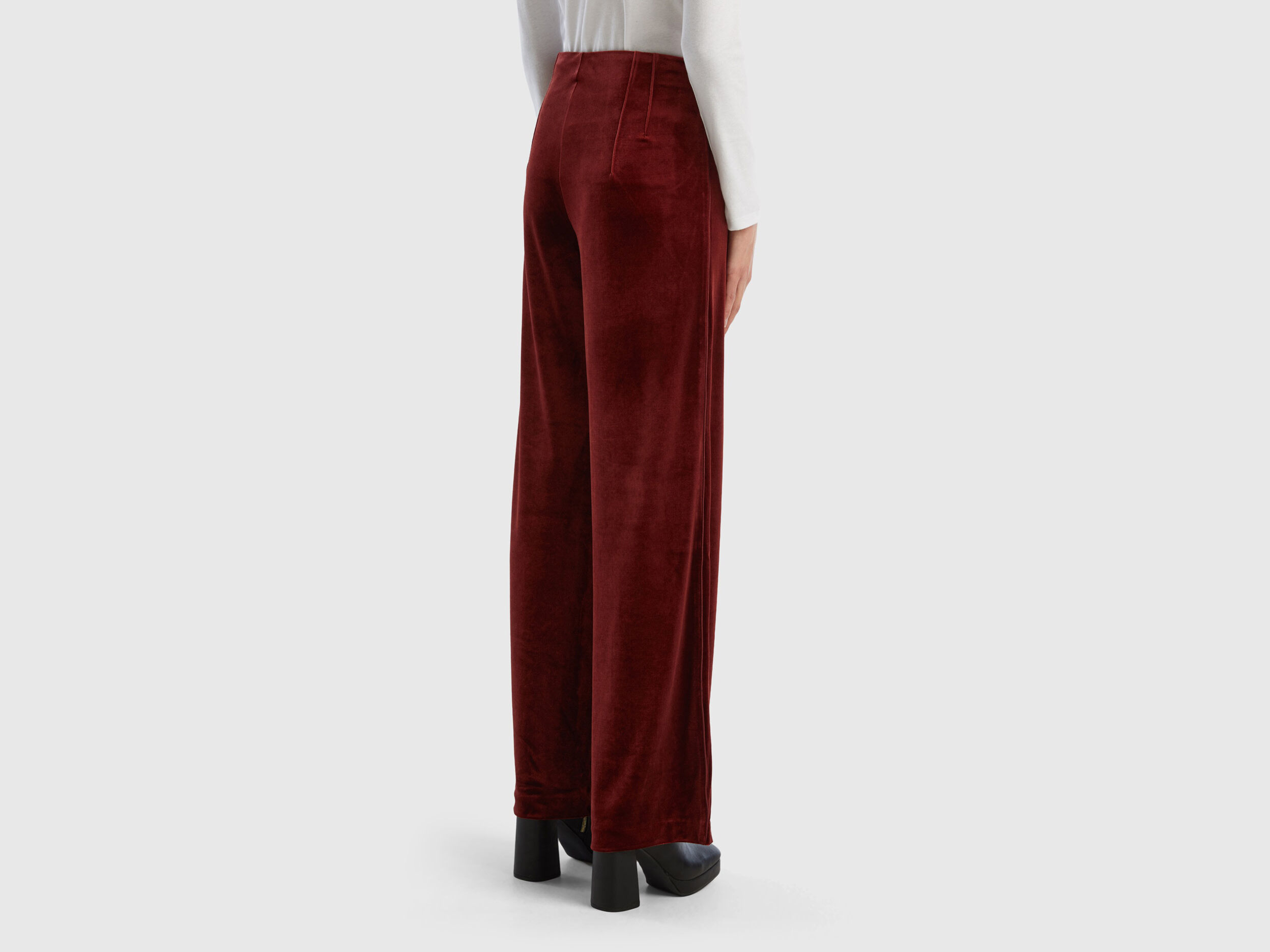 L'Agence Pilar Velvet Wide-Leg Pants - Bergdorf Goodman