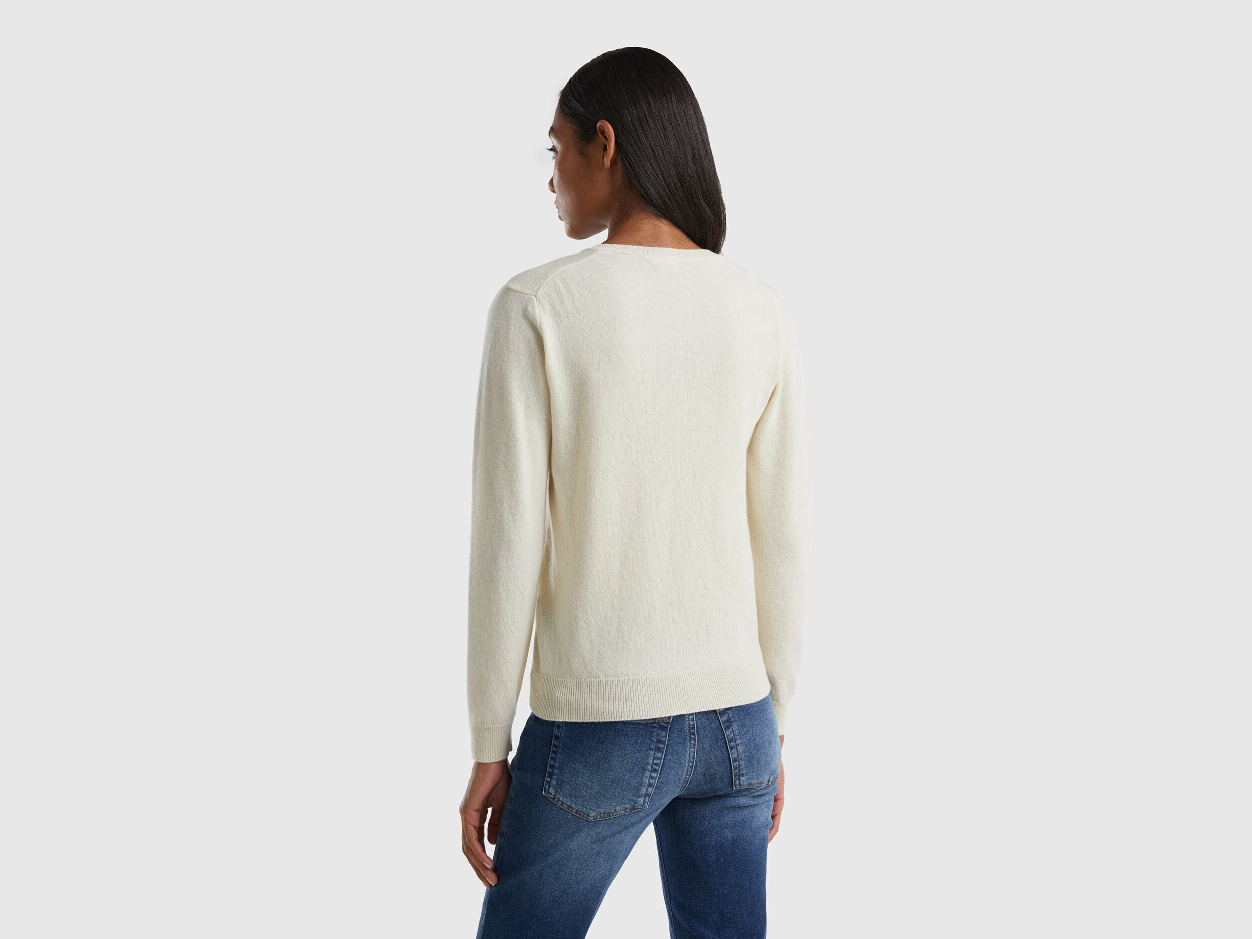 Benetton v neck sweater online