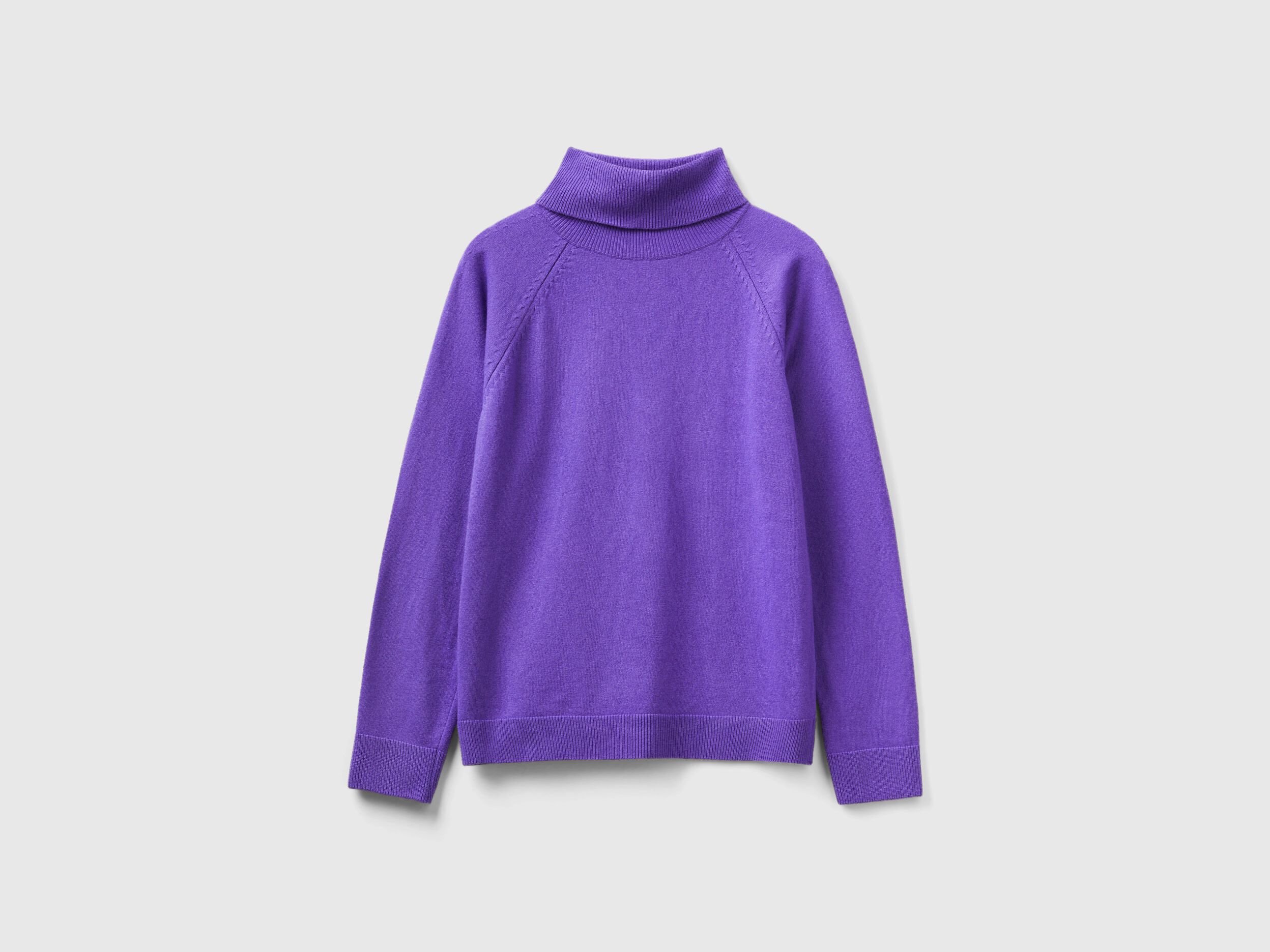 Violet turtleneck shop sweater