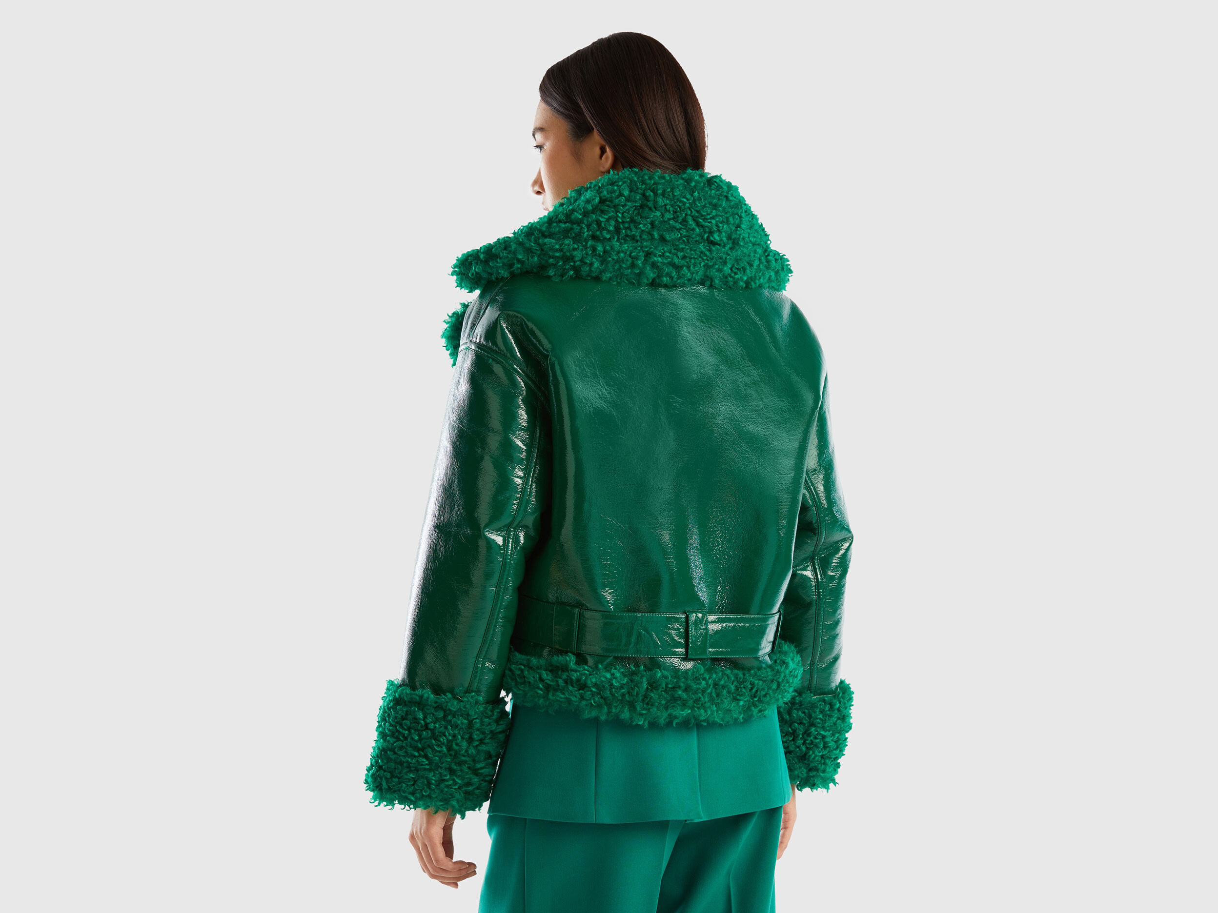 Benetton green cheap jacket