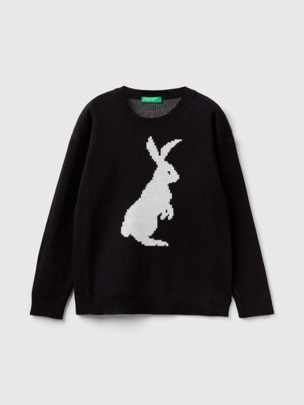 Jersey con dibujo de conejo