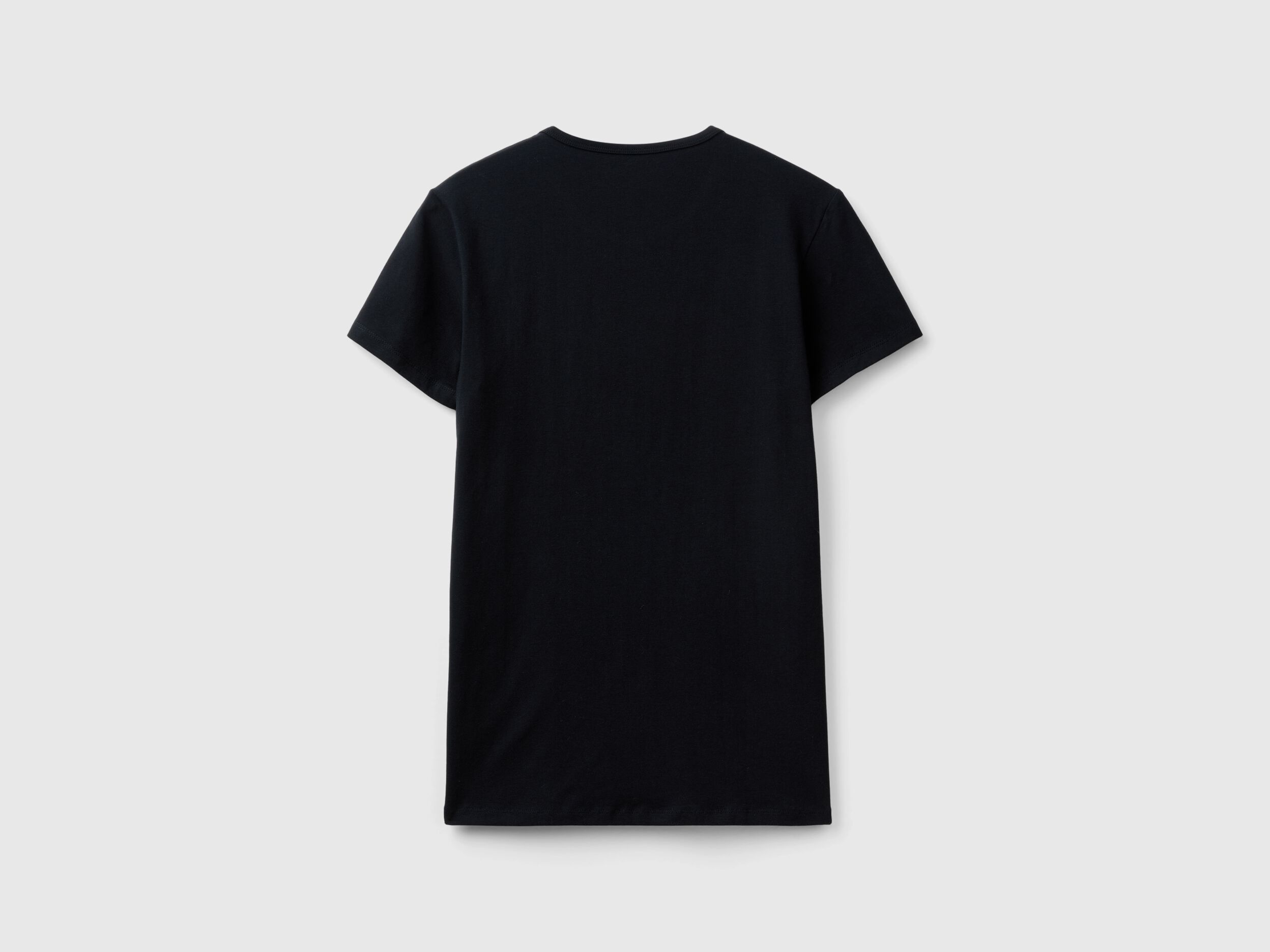 Siyah basic t shirt top