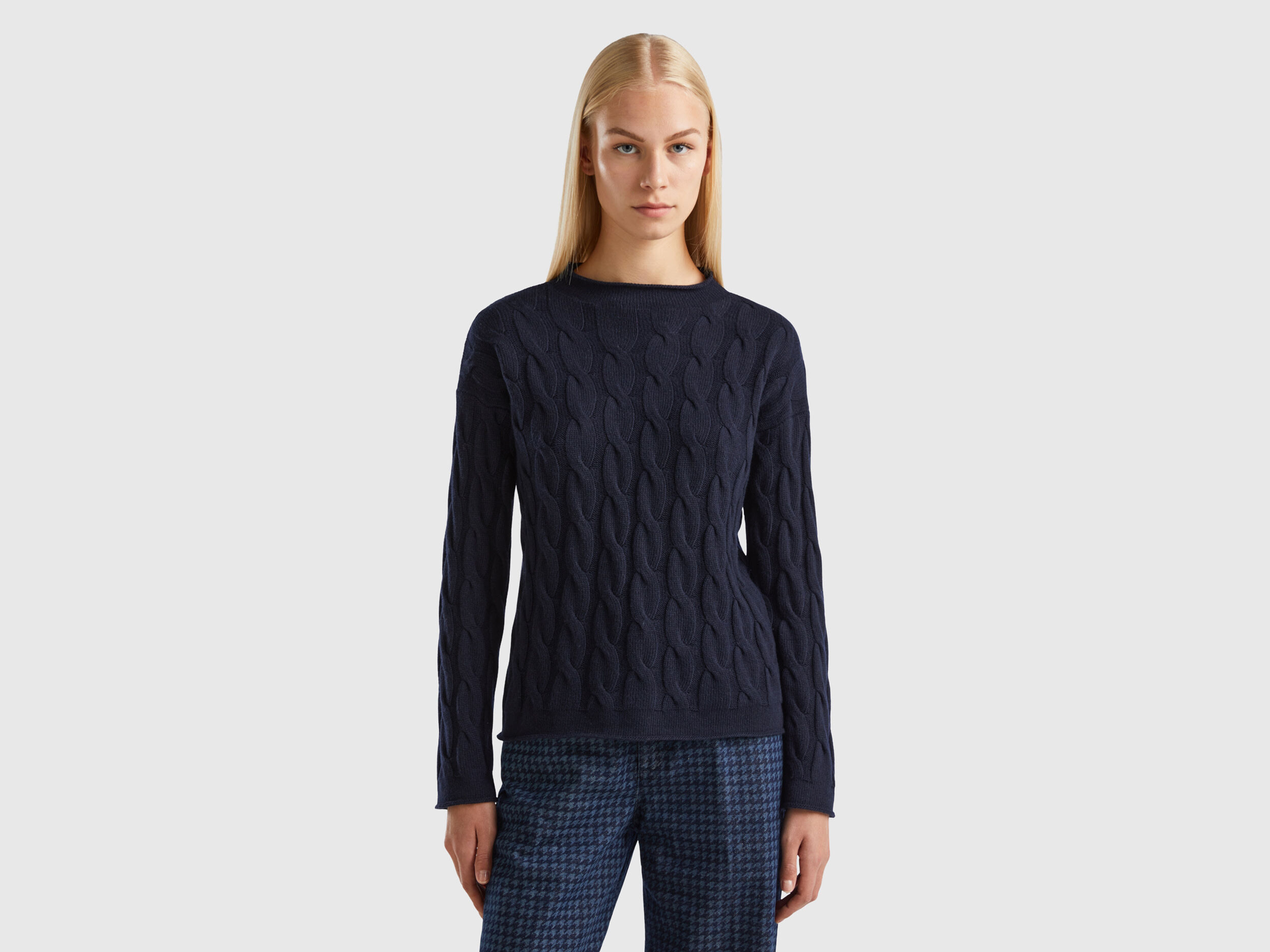 Cable knit sweater