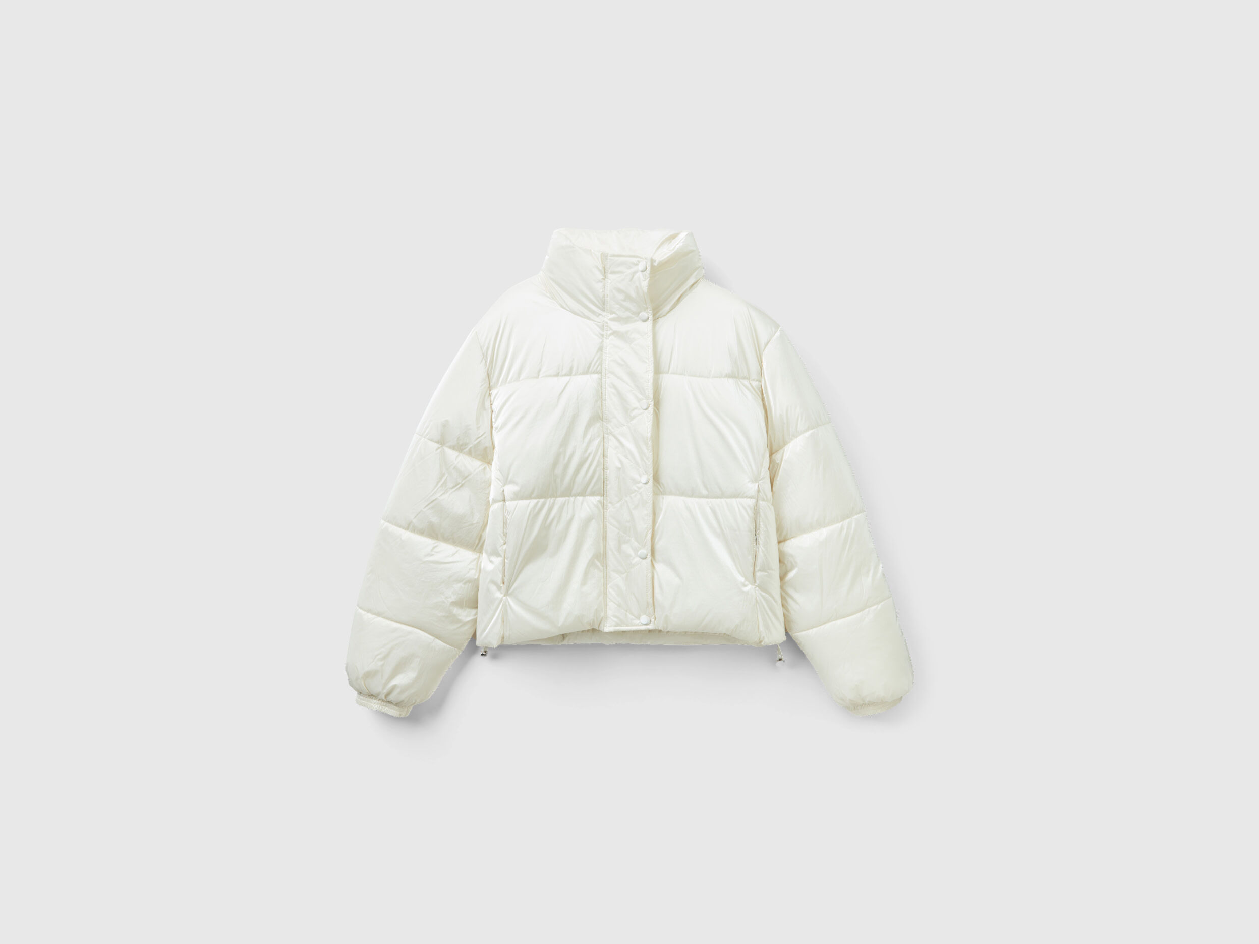 Weekday high neck padded jacket with drawstring sales