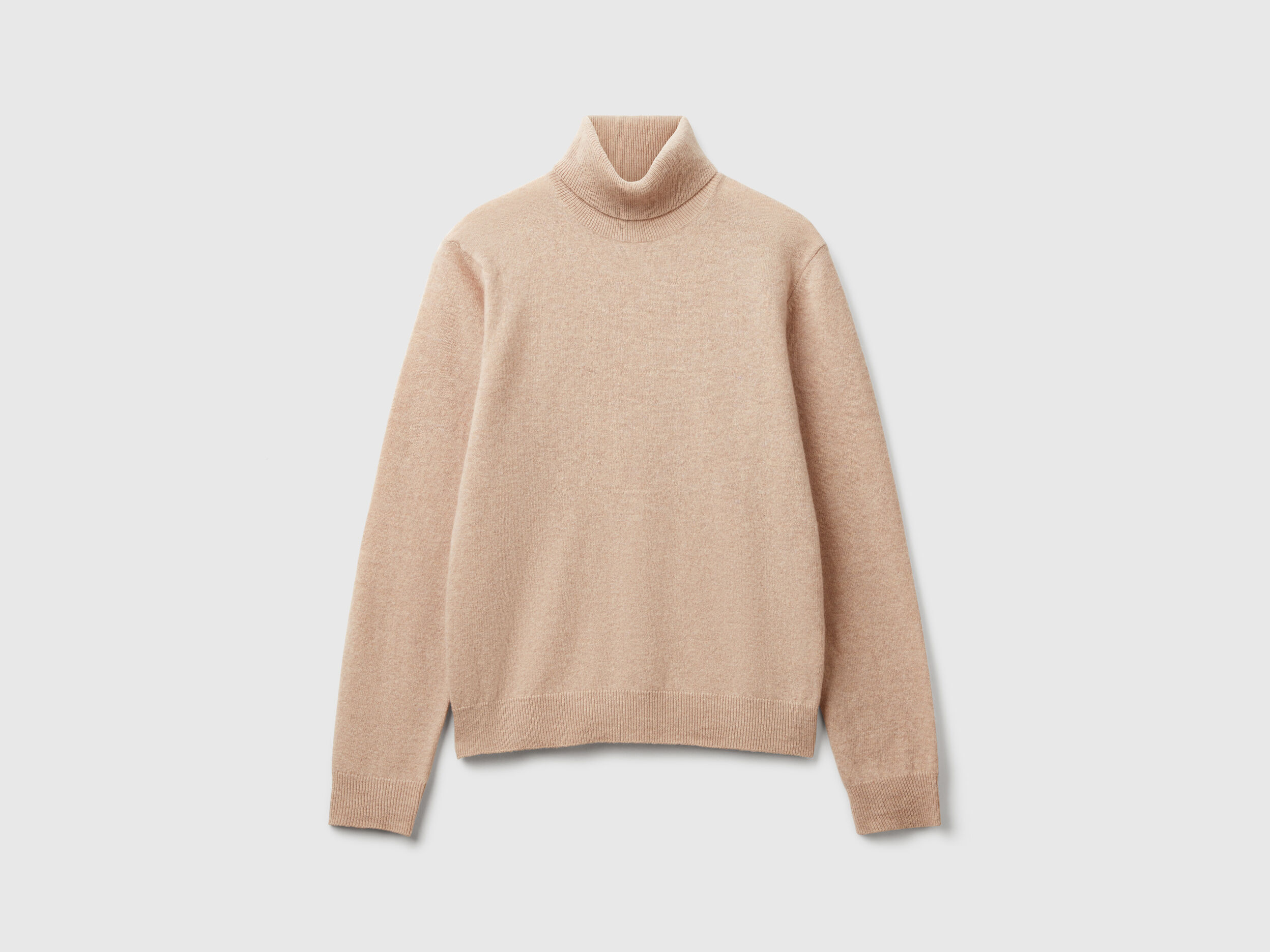【感謝価格】 - wool Merino pure in sweater turtleneck Beige Beige Benetton | トップス